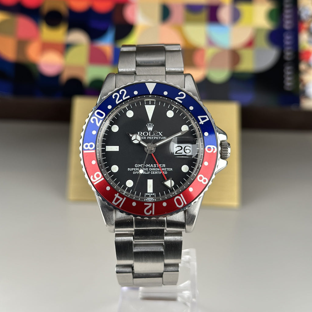 1978 Rolex GMT-Master 1675 Pepsi serviced in 2023
