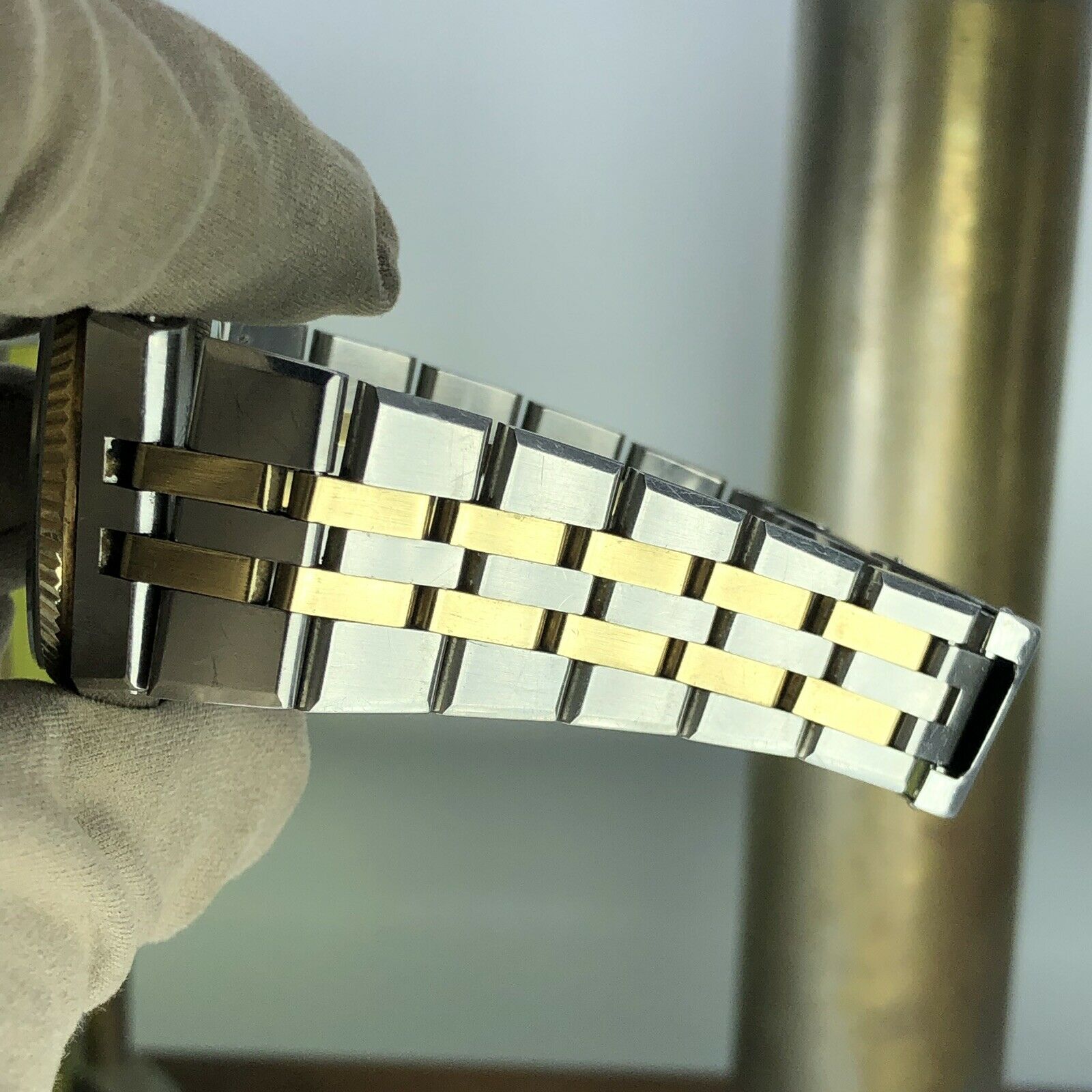 1978 Vintage Rolex DateJust Oyster quartz 17013 Two Tone Unpolished Mk1 Dial