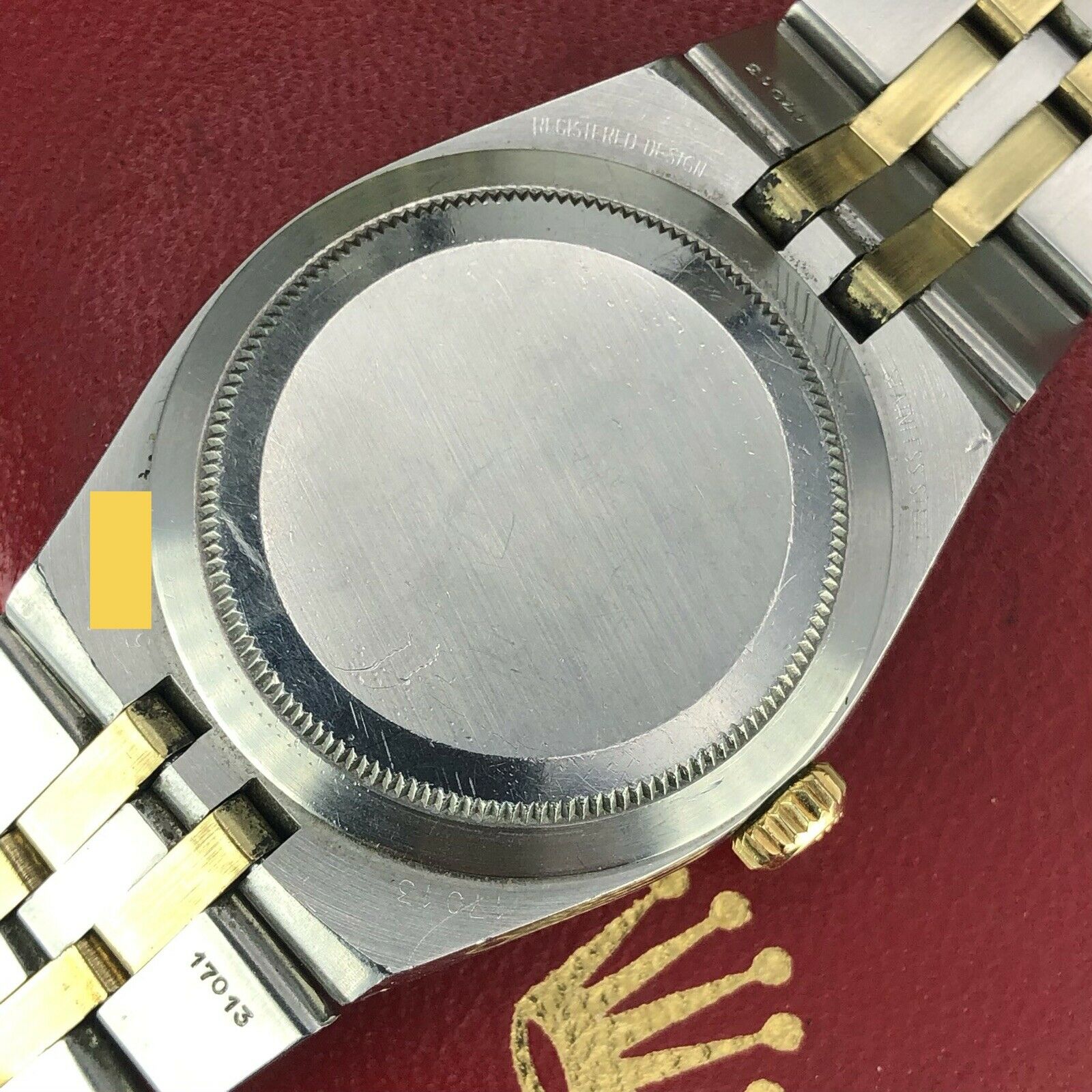 1978 Vintage Rolex DateJust Oyster quartz 17013 Two Tone Unpolished Mk1 Dial