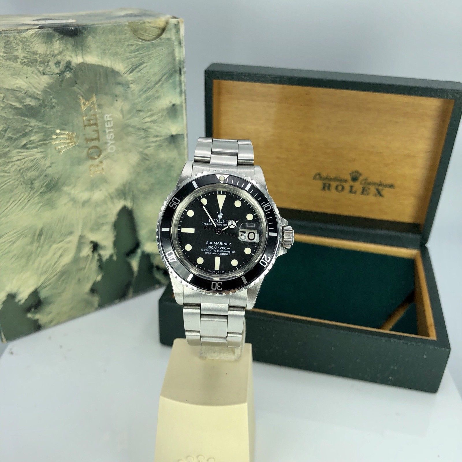 1978 Vintage Rolex Submariner 1680 Untouched Creamy Dial Mk2 W Box