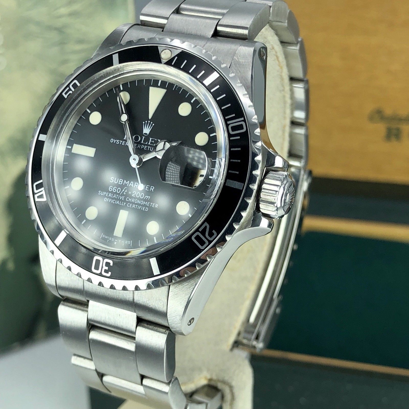 1978 Vintage Rolex Submariner 1680 Untouched Creamy Dial Mk2 W Box