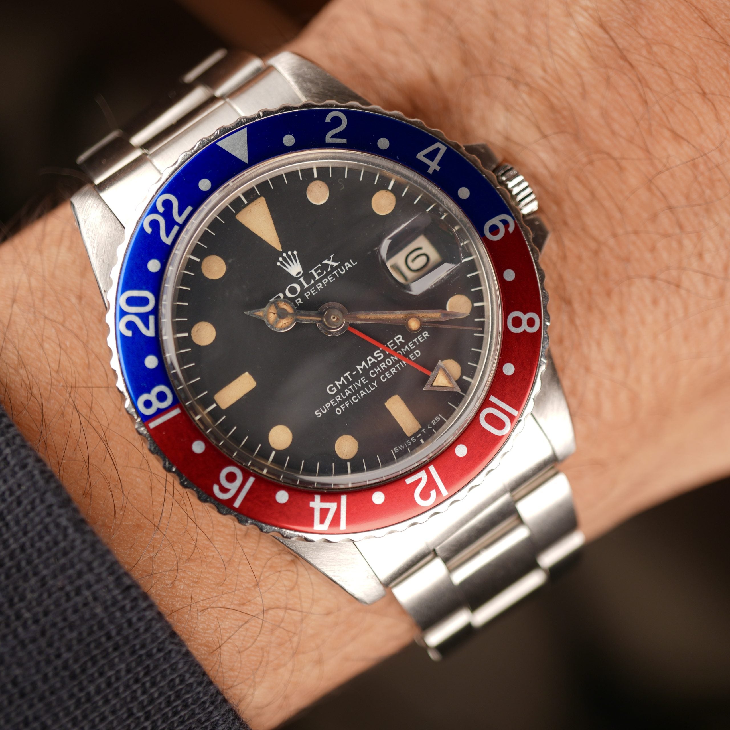 Rolex GMT-Master 1675 Original Dial hand insert & bracelet