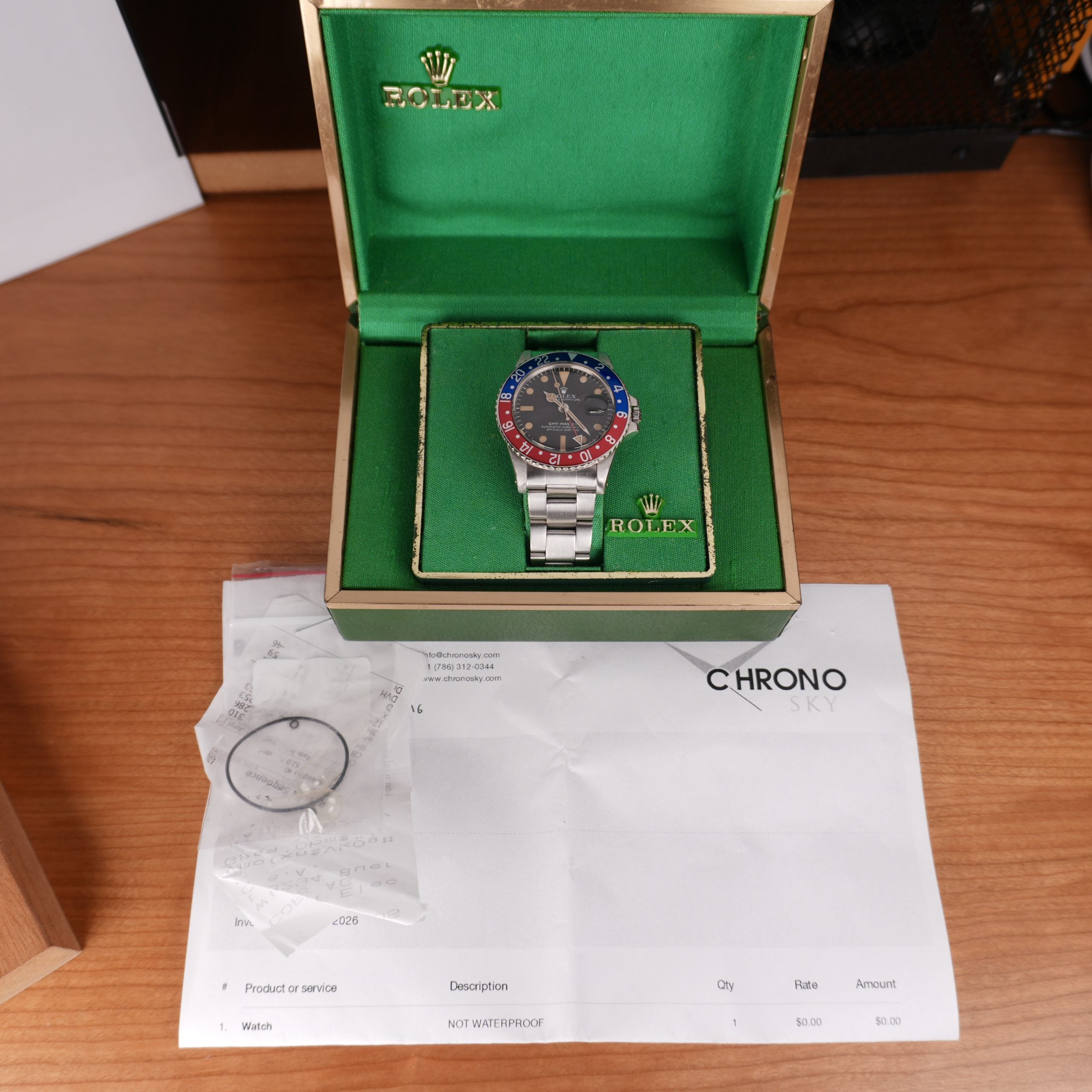 Rolex GMT-Master 1675 Original Dial hand insert & bracelet