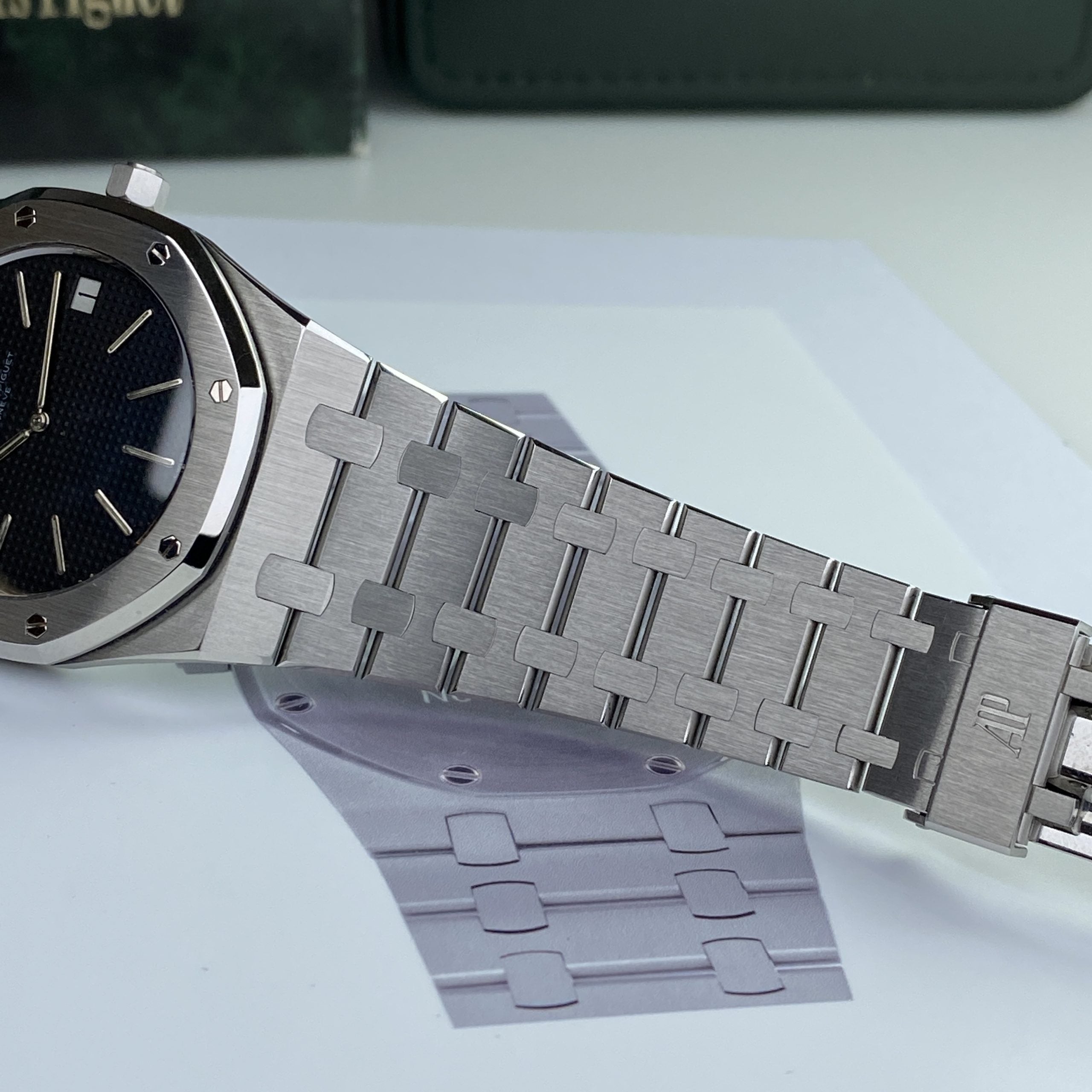 1980 Prototype Audemars Piguet Royal Oak Jumbo 5402ST Very Rare Dial Serviced by AP