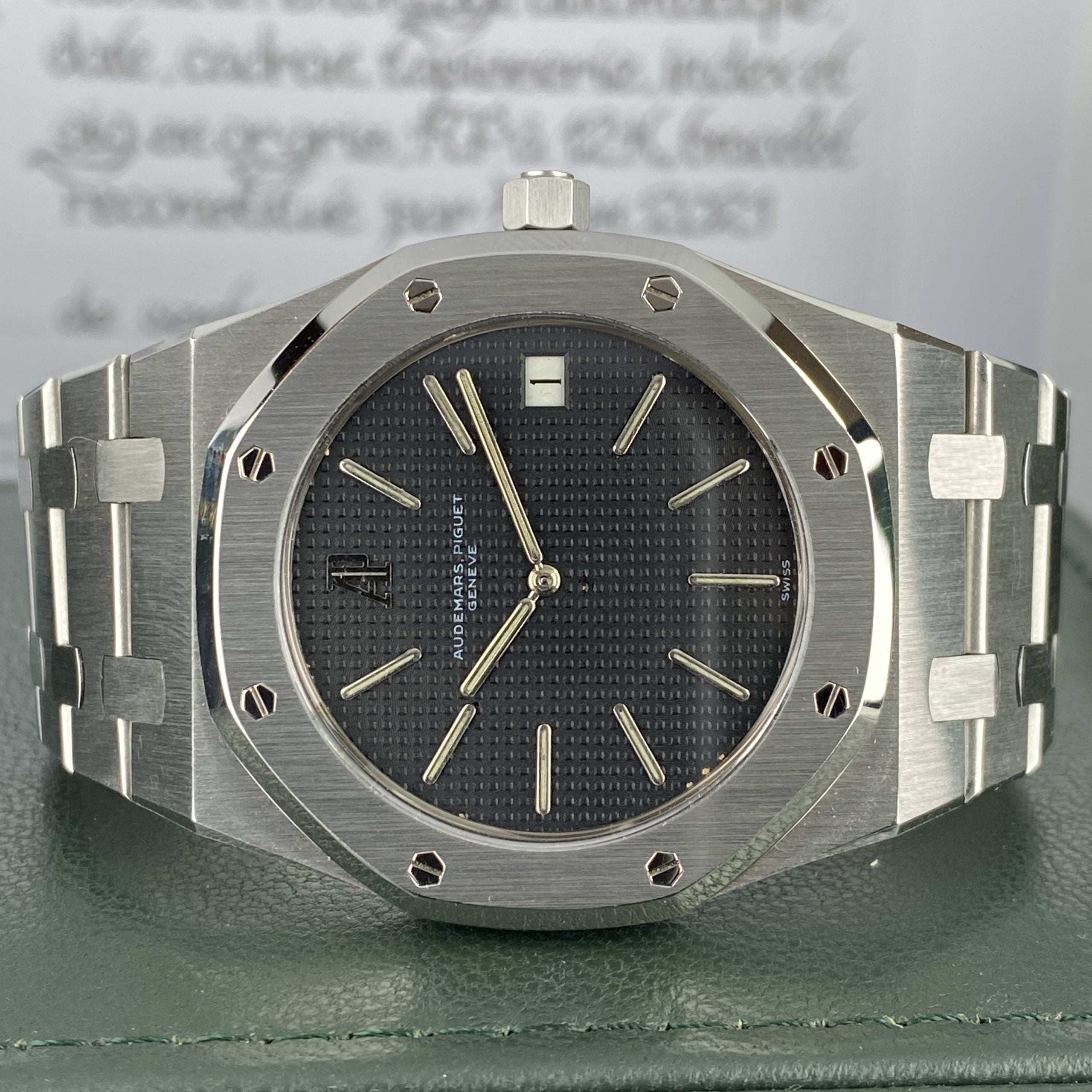 1980 Prototype Audemars Piguet Royal Oak Jumbo 5402ST Very Rare Dial Serviced by AP