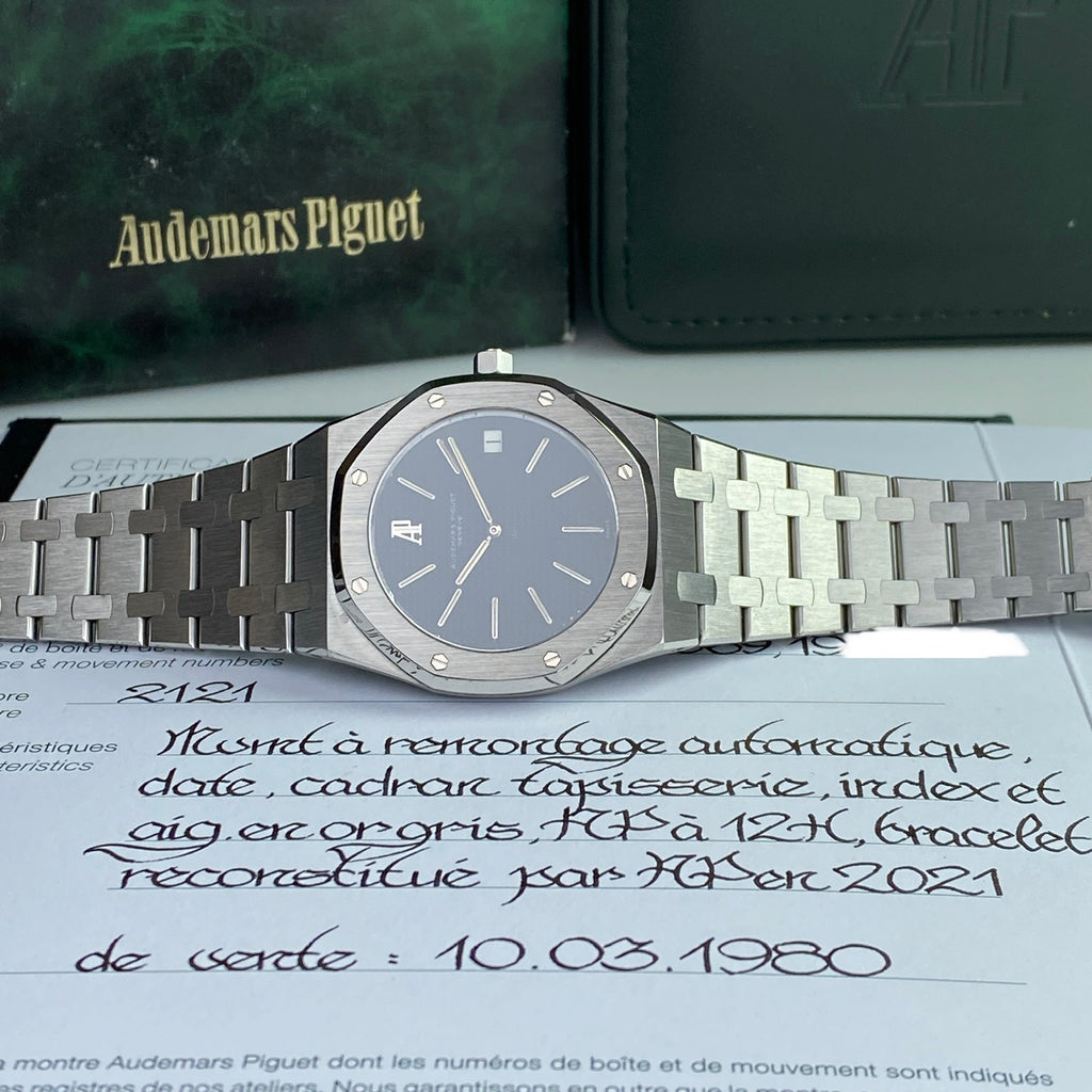 1980 Prototype Audemars Piguet Royal Oak Jumbo 5402ST Very Rare Dial Serviced by AP
