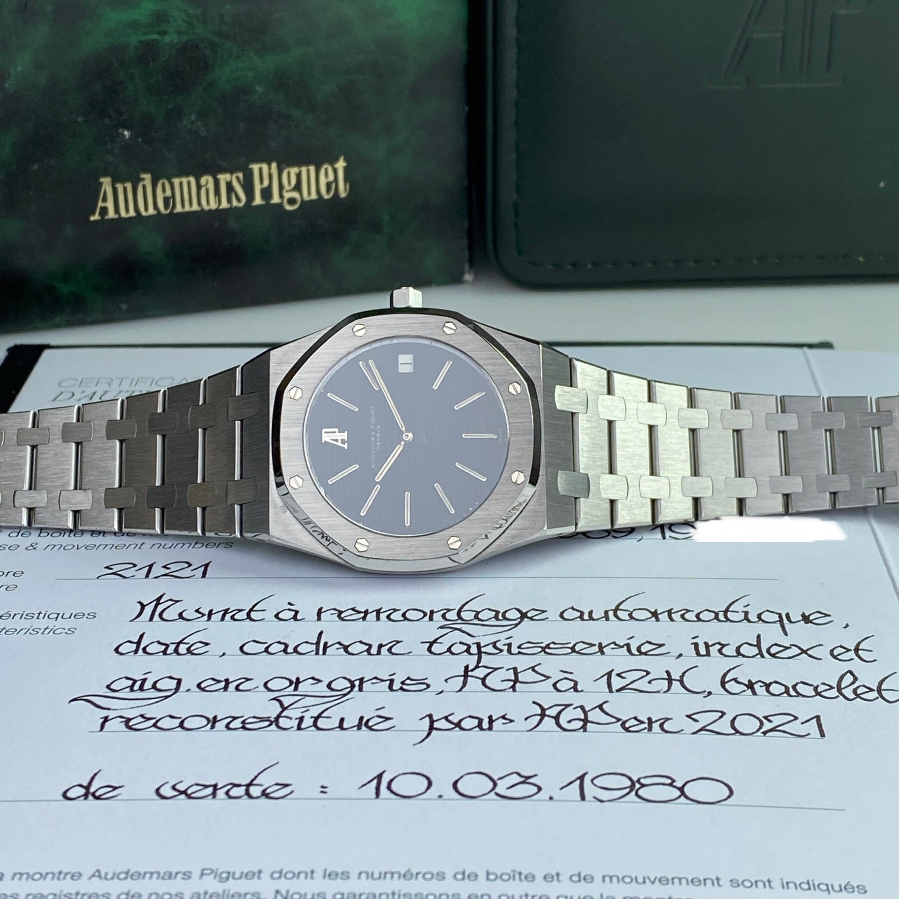 1980 Prototype Audemars Piguet Royal Oak Jumbo 5402ST Very Rare Dial Serviced by AP