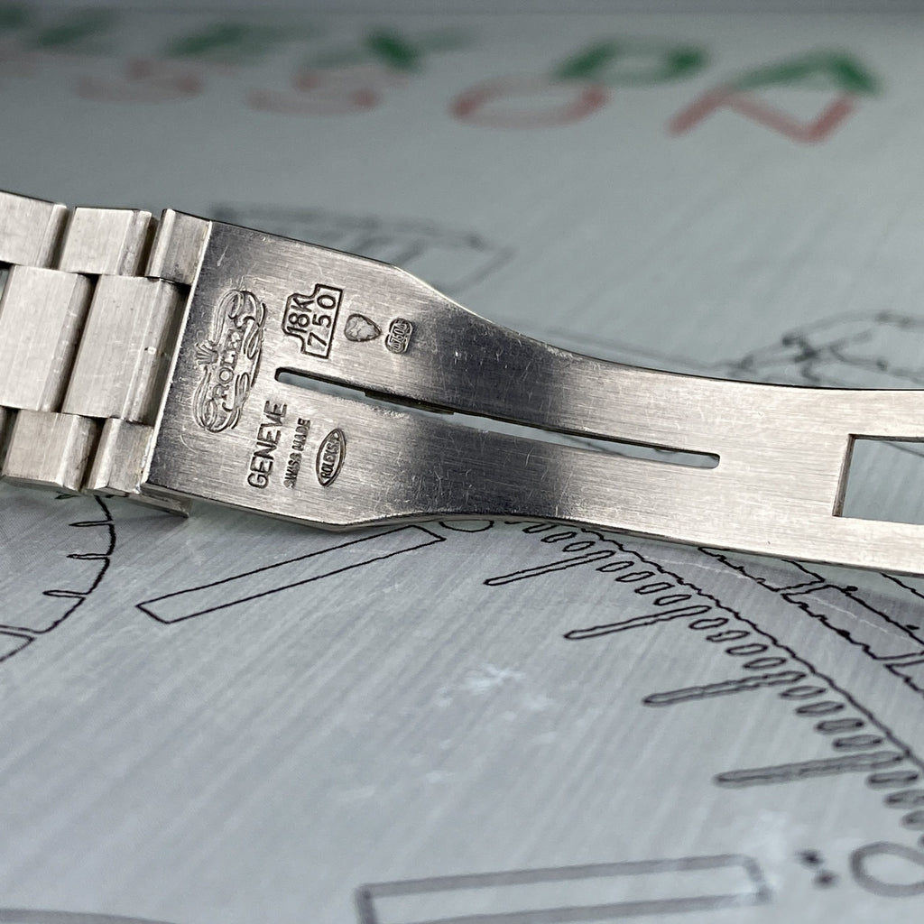 1980 Rolex Day-Date Oysterquartz 19019 White Gold Unpolished with Rare Factory Diamonds Dial