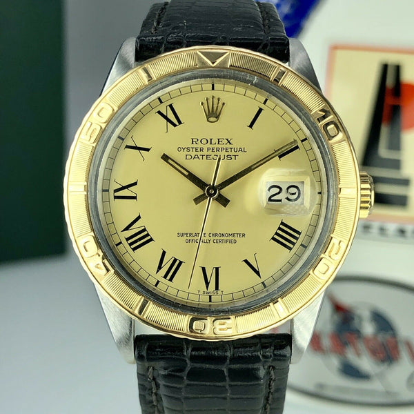 1980 Vintage Rolex Datejust 16253 2 tone gold & Steel Roman Dial Reward Watch