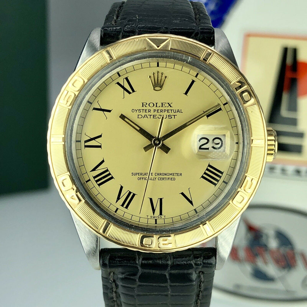 1980 Vintage Rolex Datejust 16253 2 tone gold & Steel Roman Dial Reward Watch