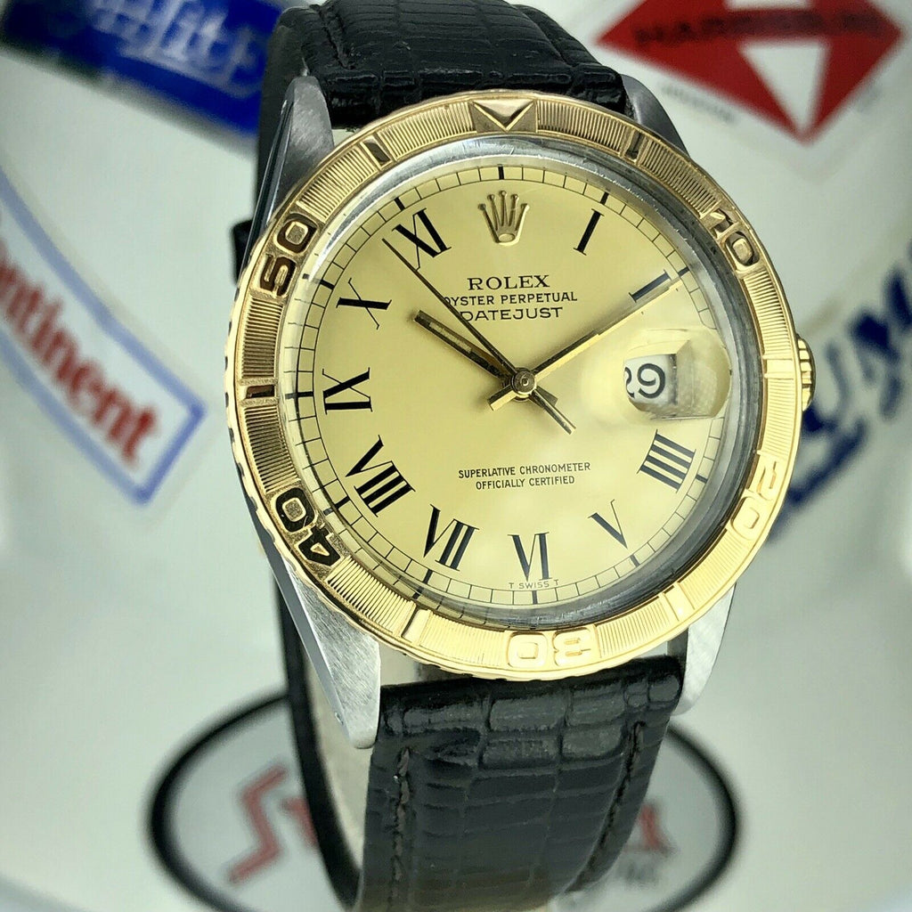 1980 Vintage Rolex Datejust 16253 2 tone gold & Steel Roman Dial Reward Watch