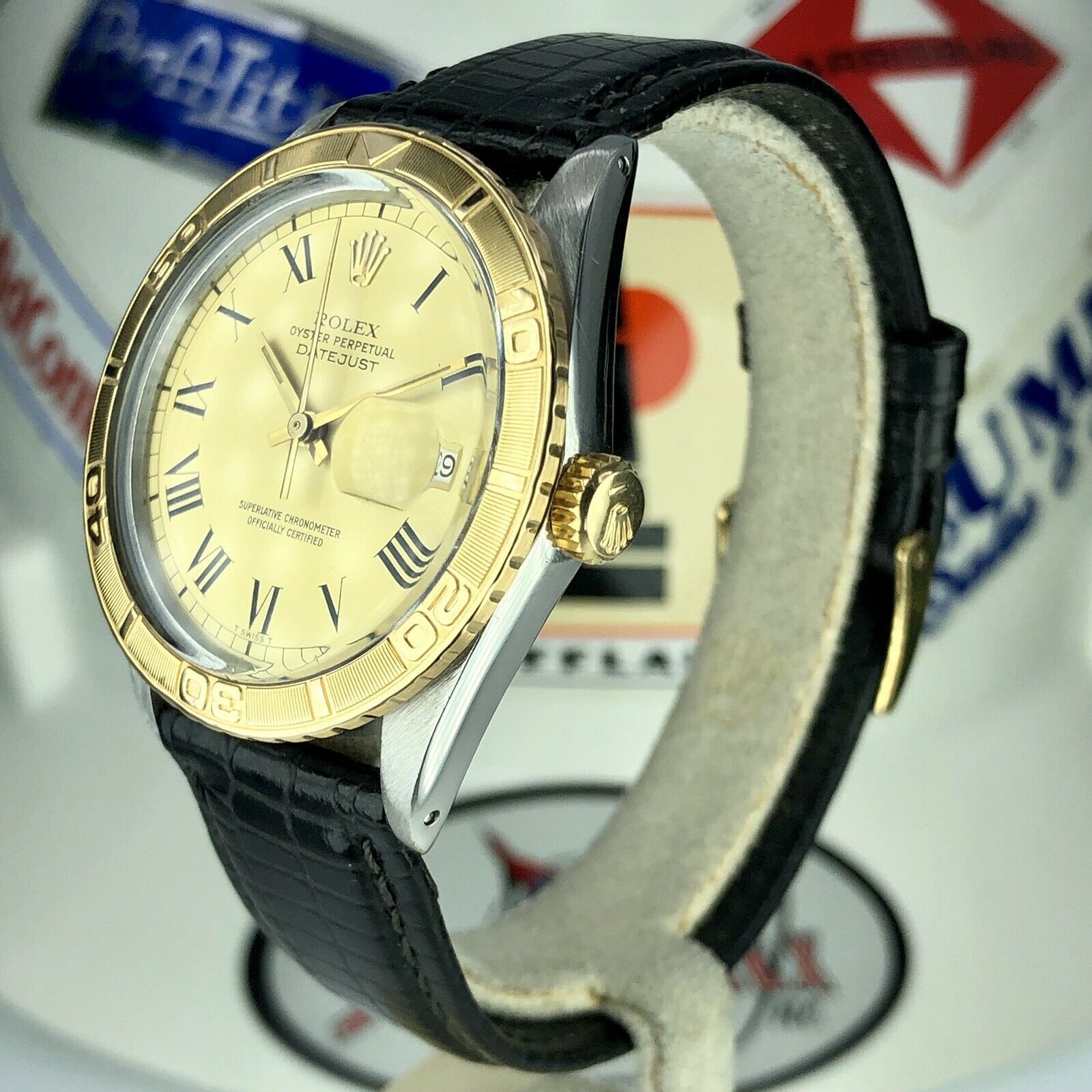 1980 Vintage Rolex Datejust 16253 2 tone gold & Steel Roman Dial Reward Watch