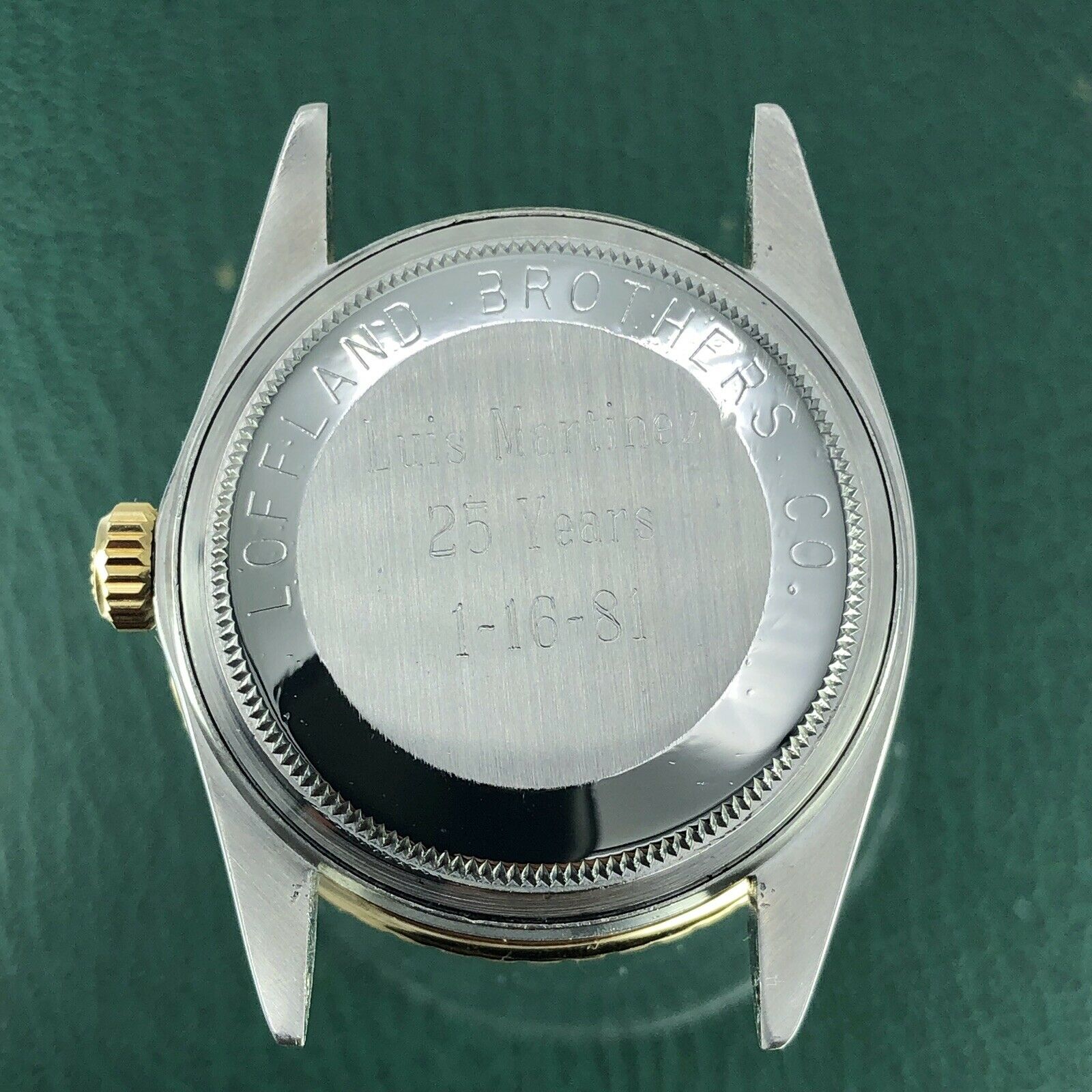1980 Vintage Rolex Datejust 16253 2 tone gold & Steel Roman Dial Reward Watch