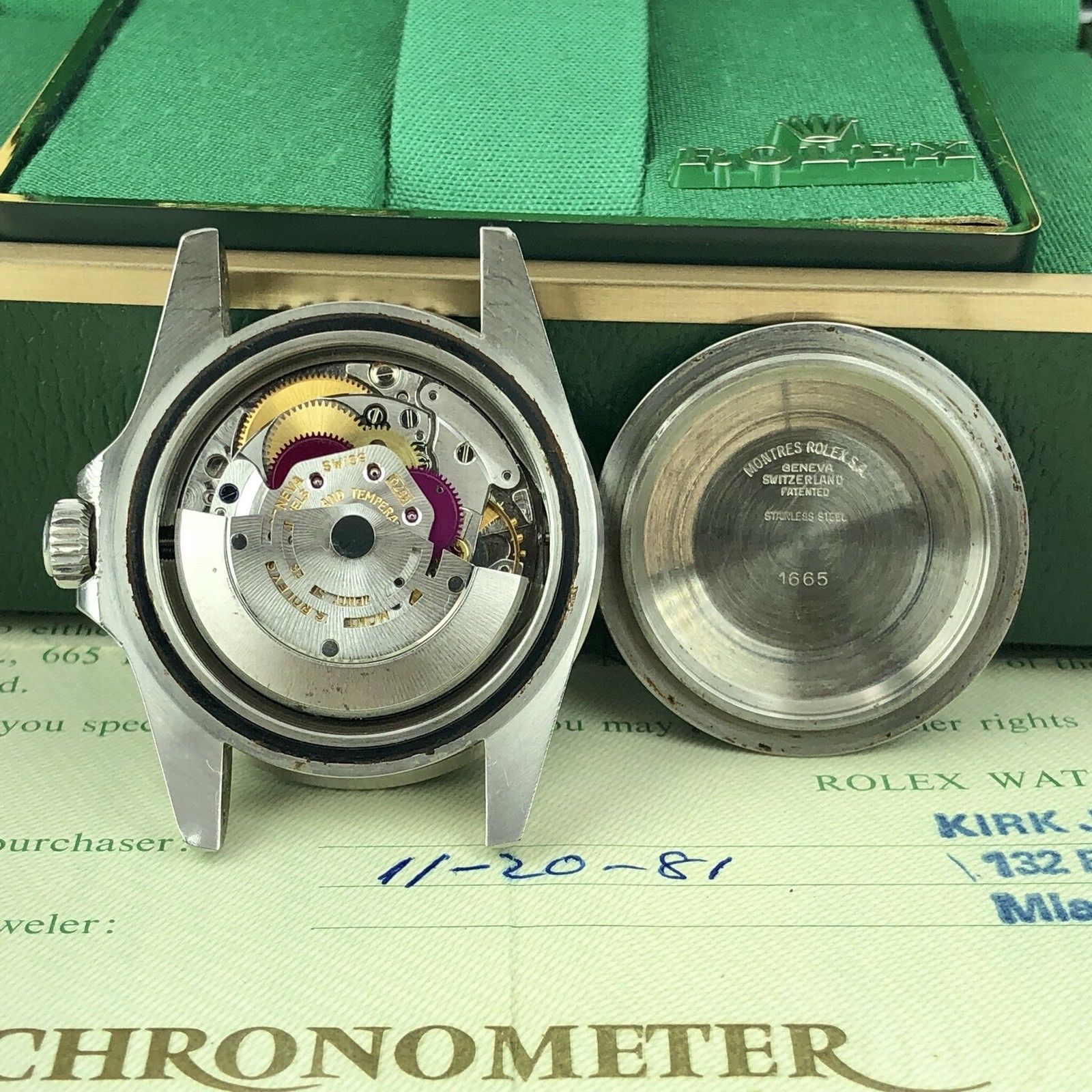 1979 Vintage Rolex Sea Dweller 1665 with Mark 1 Dial and Full Set Box and Papers