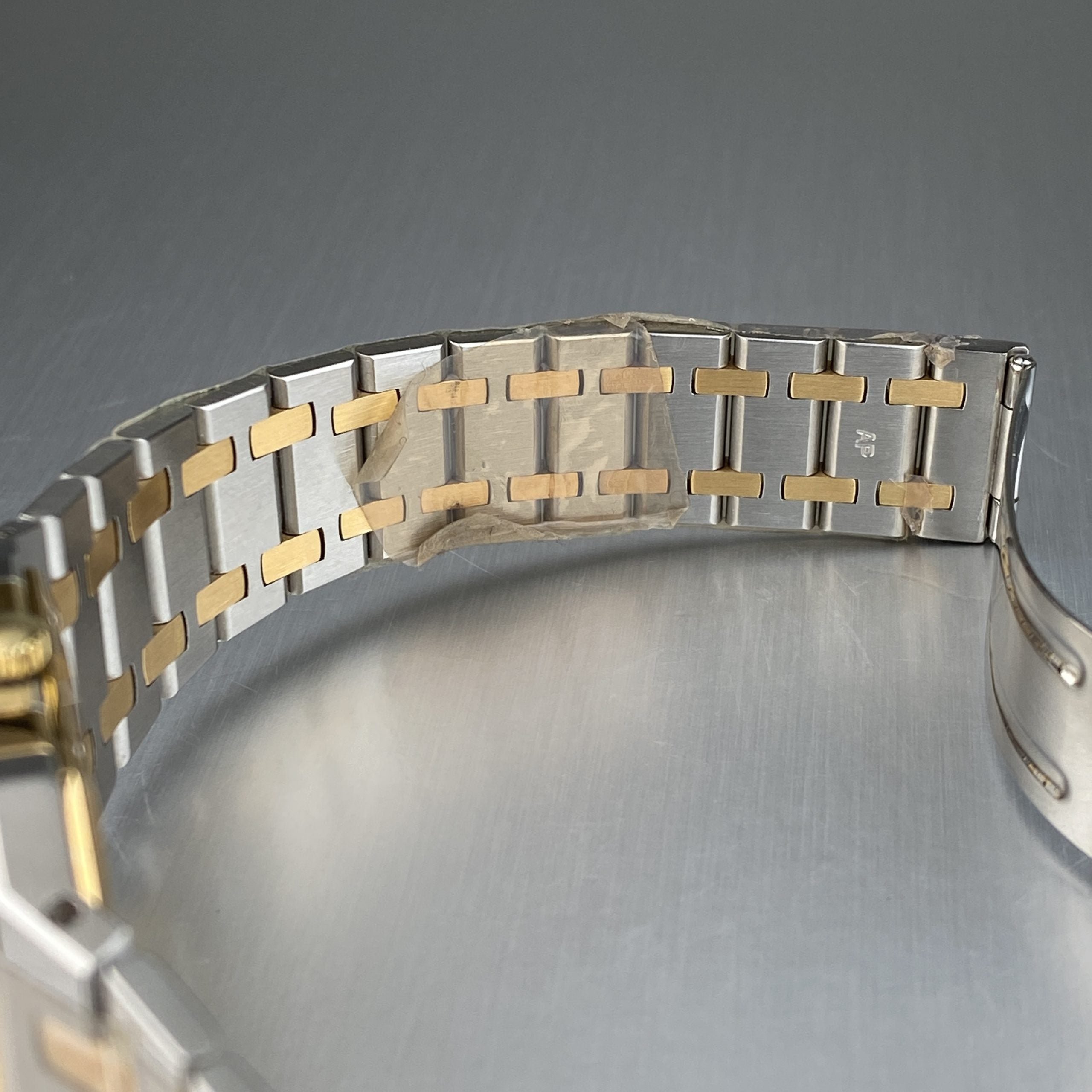 1980’s Audemars Piguet Royal Oak 56049SA Steel & Gold in NOS condition Fully Stickers