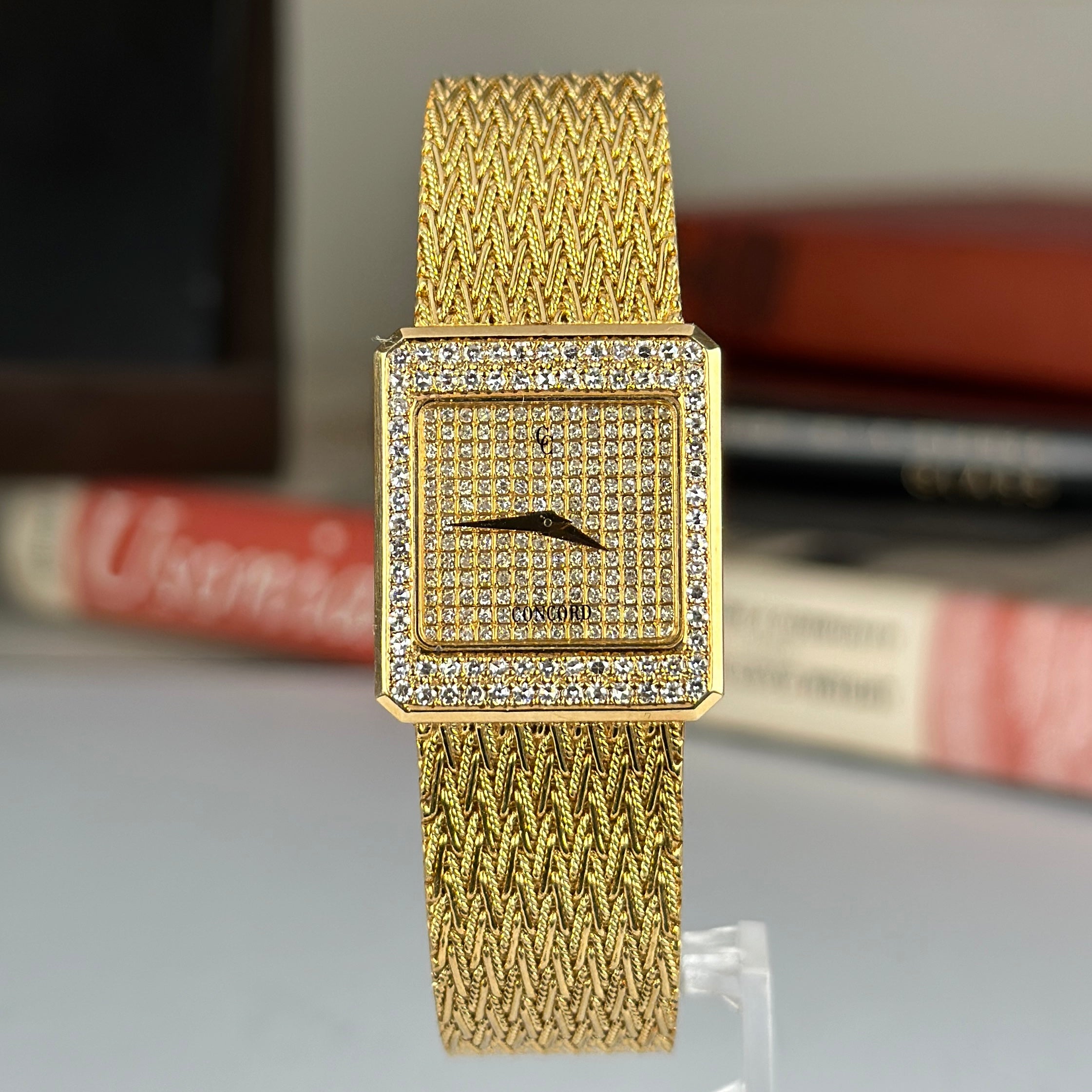 1981 Concord Collection Delirium La Scala 18k Solid Gold Factory Pave Diamond with Box and papers