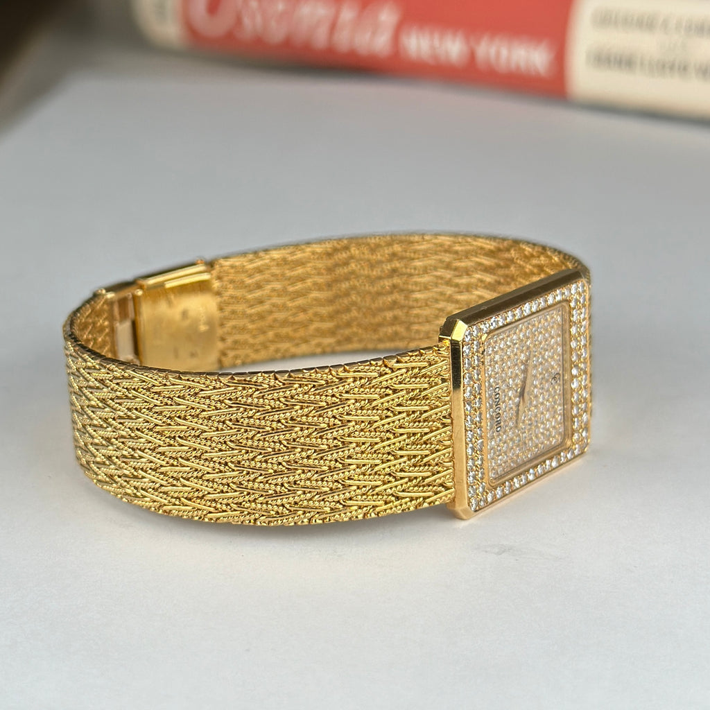 1981 Concord Collection Delirium La Scala 18k Solid Gold Factory Pave Diamond with Box and papers