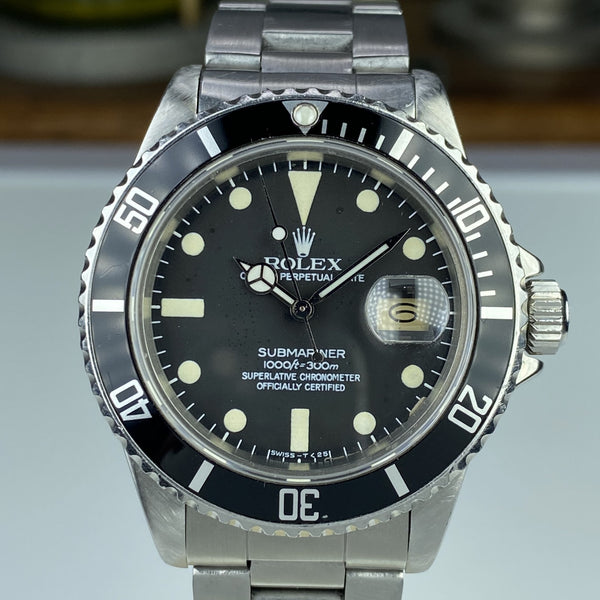 1981 Vintage Rolex Submariner 16800 Matte Dial