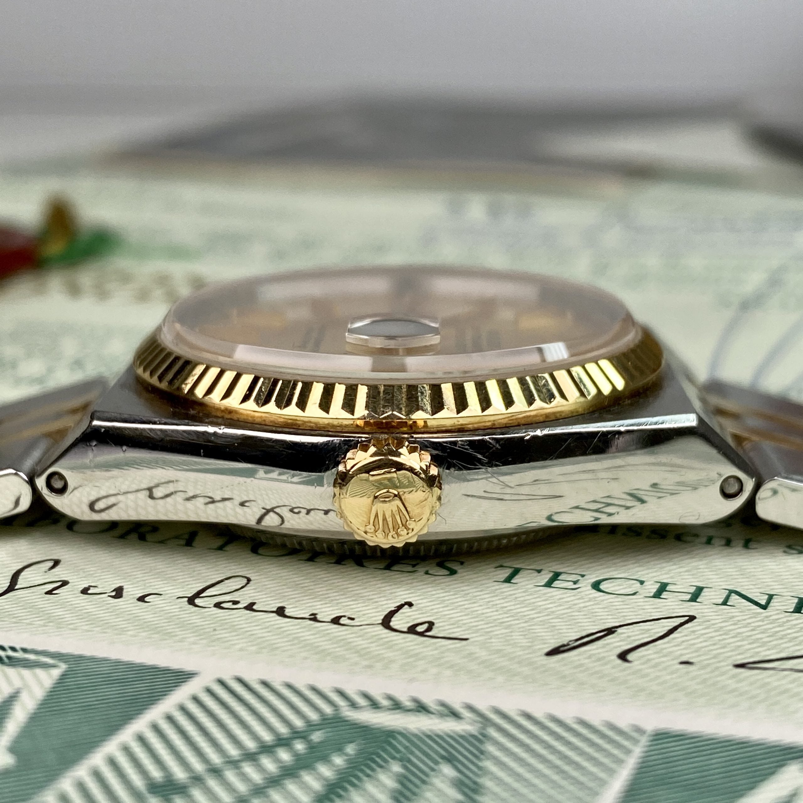 1982 Rolex Datejust Oysterquartz 17013 Unpolished complete collector set box & papers