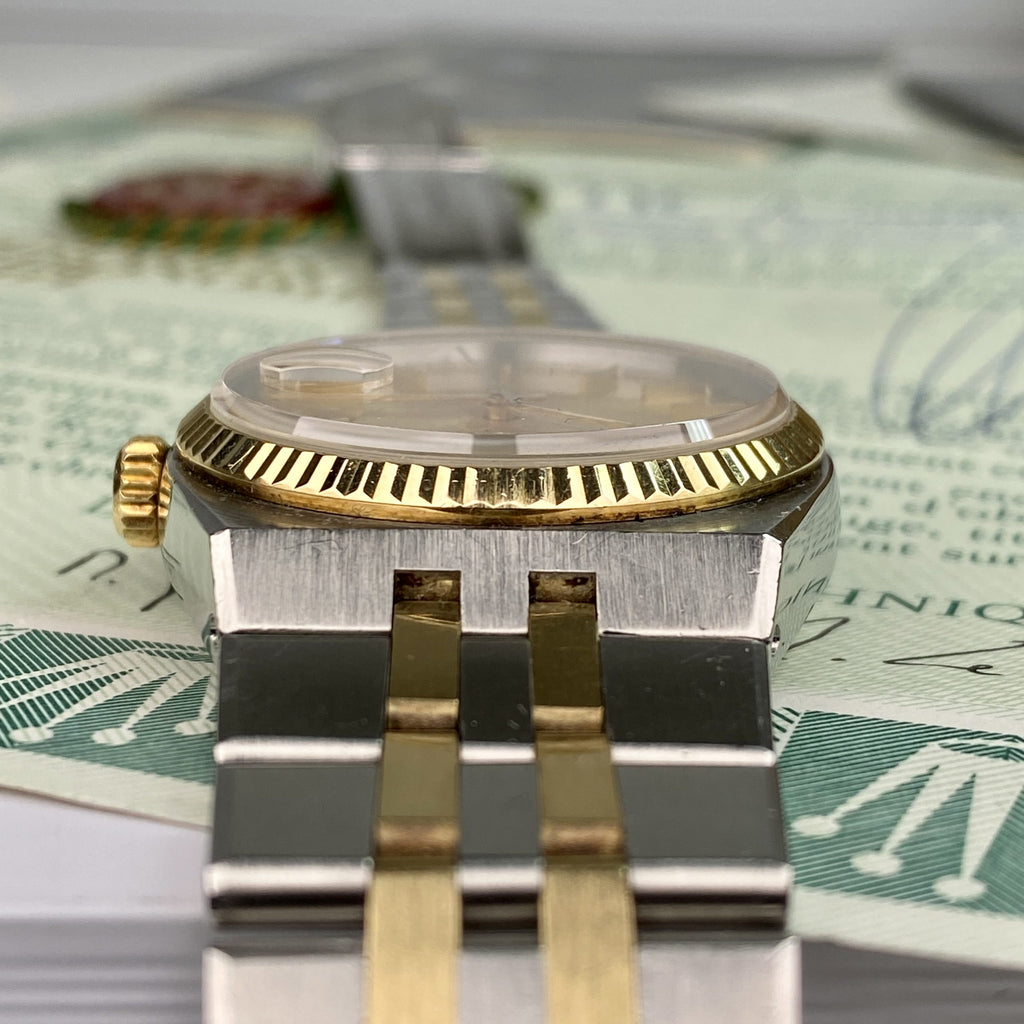 1982 Rolex Datejust Oysterquartz 17013 Unpolished complete collector set box & papers