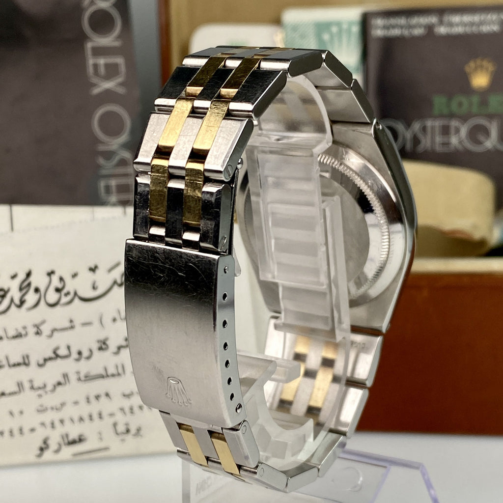 1982 Rolex Datejust Oysterquartz 17013 Unpolished complete collector set box & papers