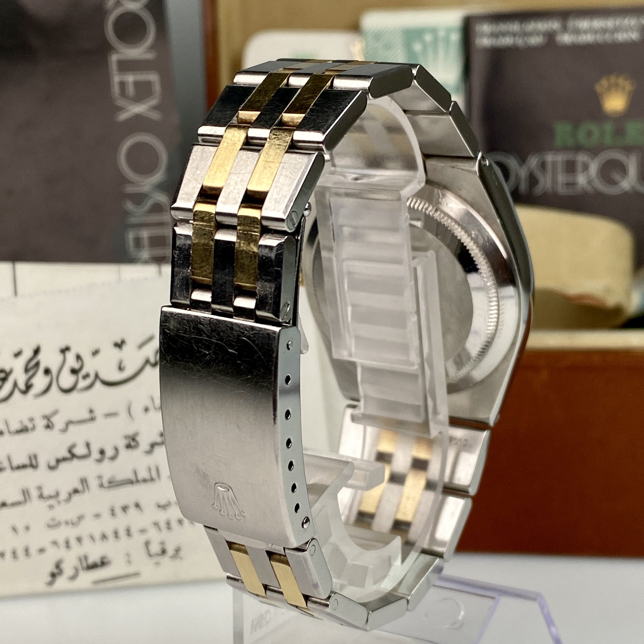 1982 Rolex Datejust Oysterquartz 17013 Unpolished complete collector set box & papers