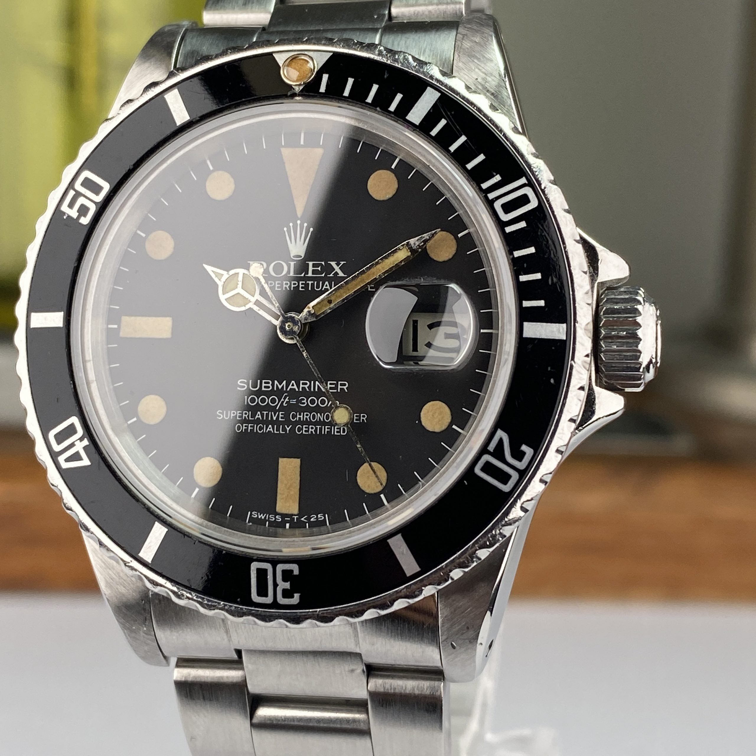 1982 Rolex Submariner 16800 matte Dial Heavy Patina Original Dial