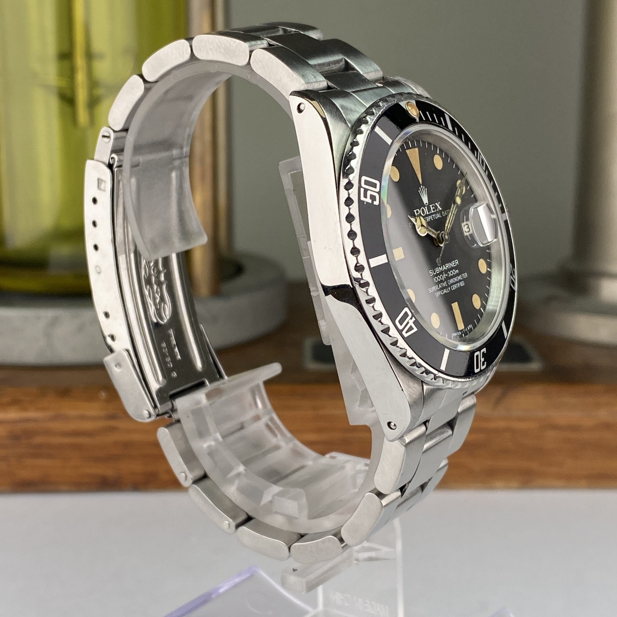 1982 Rolex Submariner 16800 matte Dial Heavy Patina Original Dial