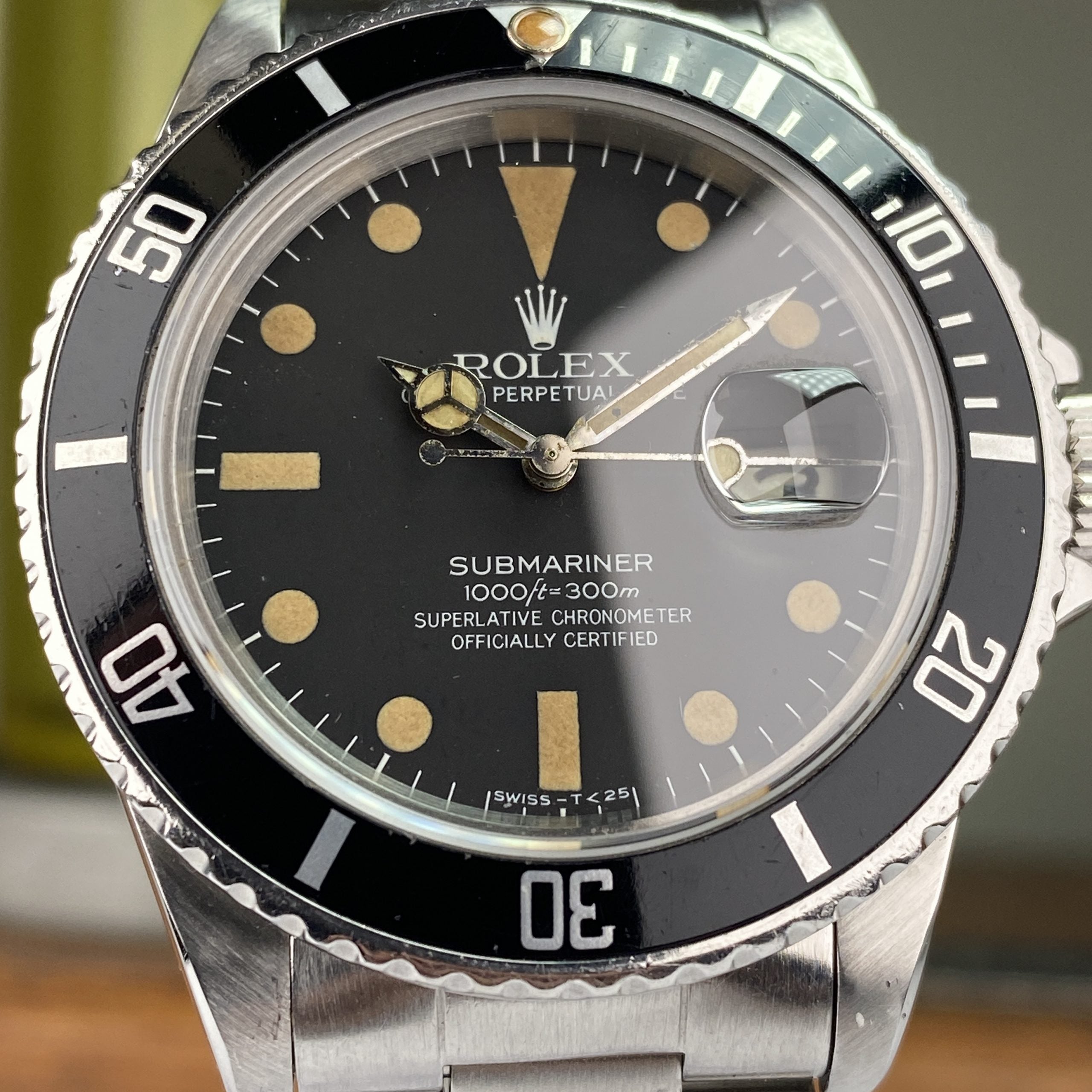 1982 Rolex Submariner 16800 matte Dial Heavy Patina Original Dial
