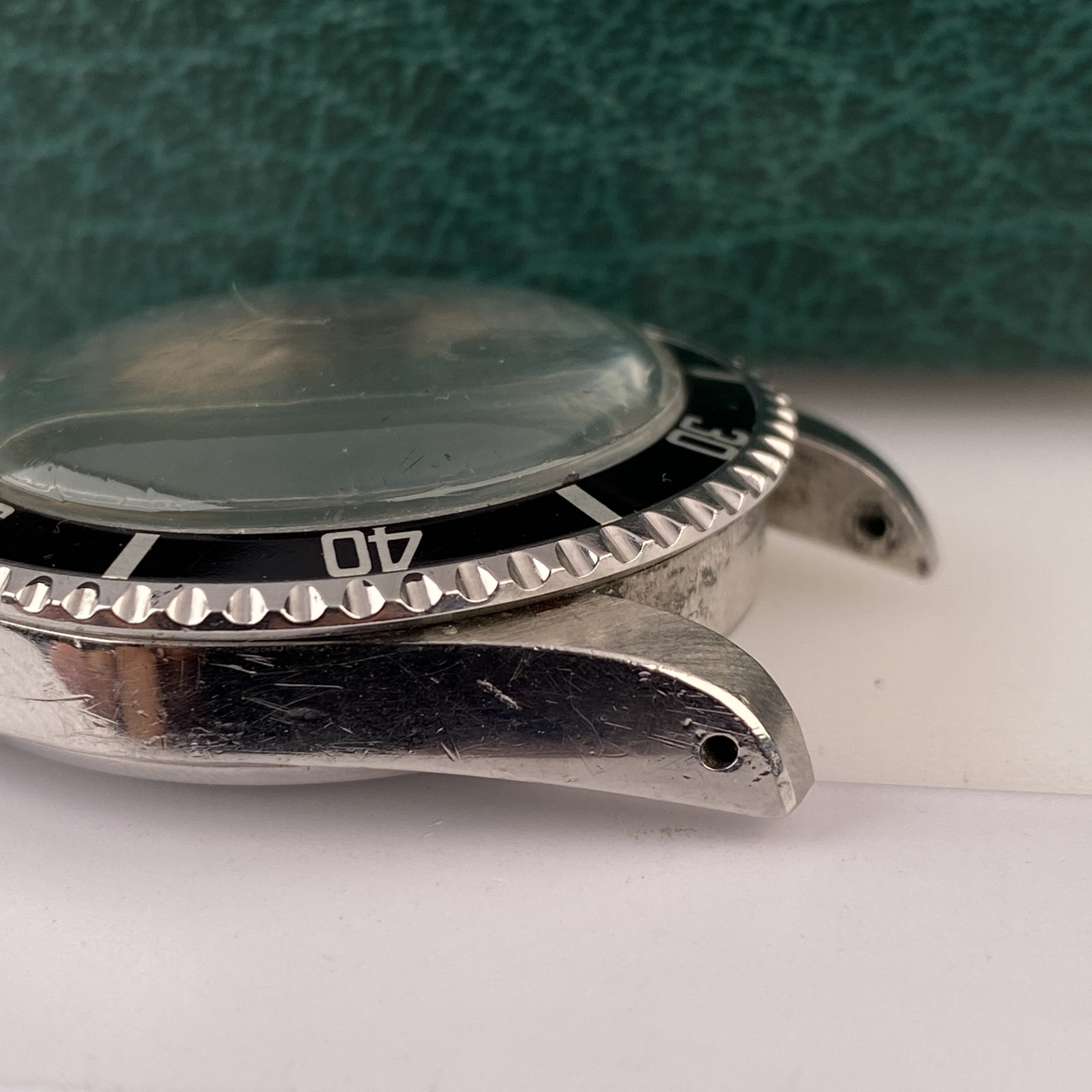1982 Rolex Submariner 5513 Mk IV Maxi Dial Heavy Patina Unpolished with Box and Original Invoice
