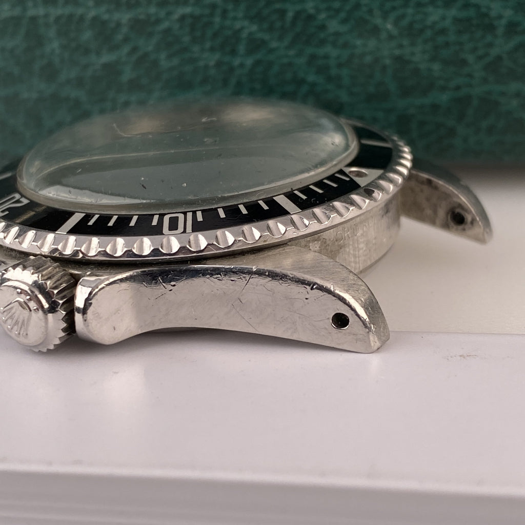 1982 Rolex Submariner 5513 Mk IV Maxi Dial Heavy Patina Unpolished with Box and Original Invoice