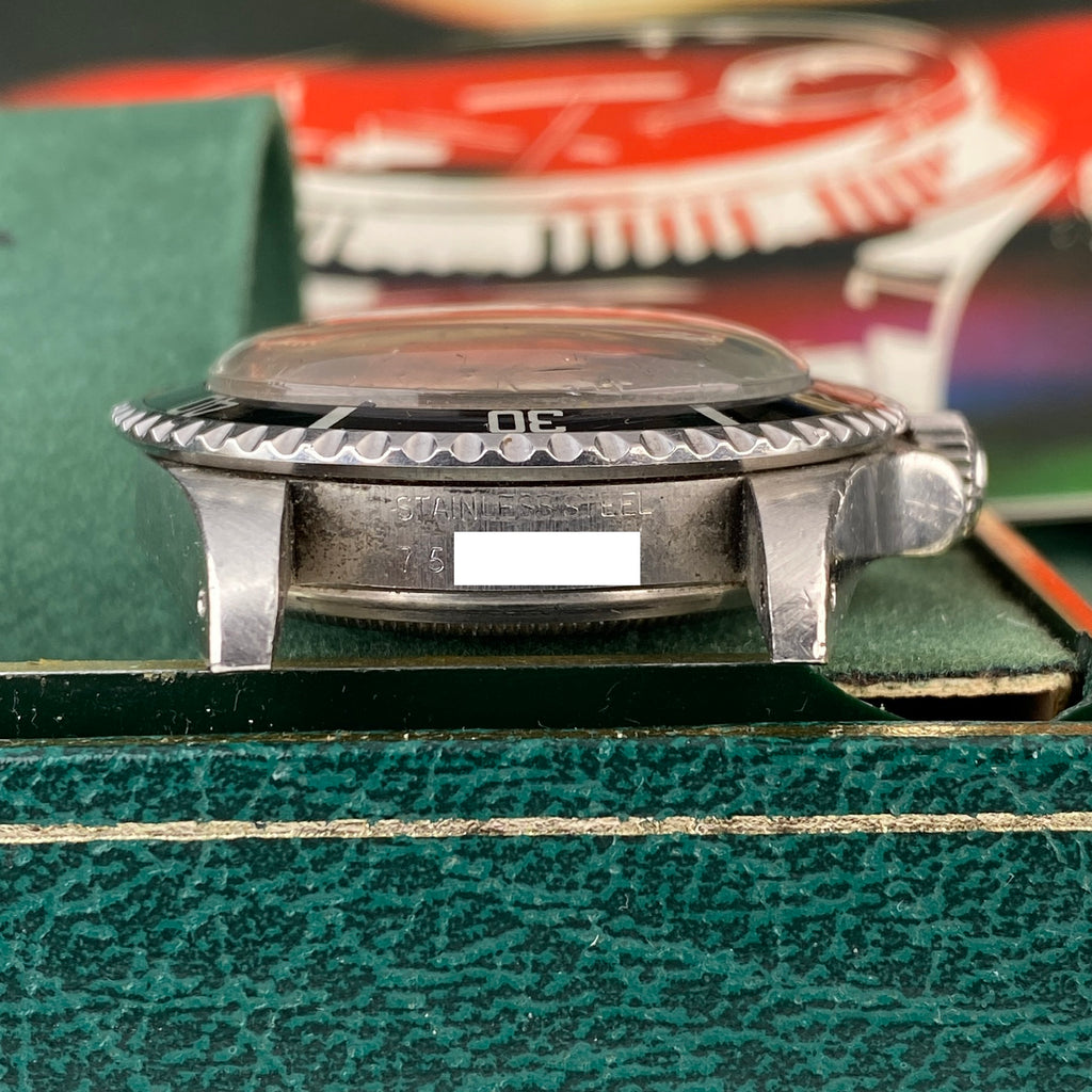 1982 Rolex Submariner 5513 Mk IV Maxi Dial Heavy Patina Unpolished with Box and Original Invoice
