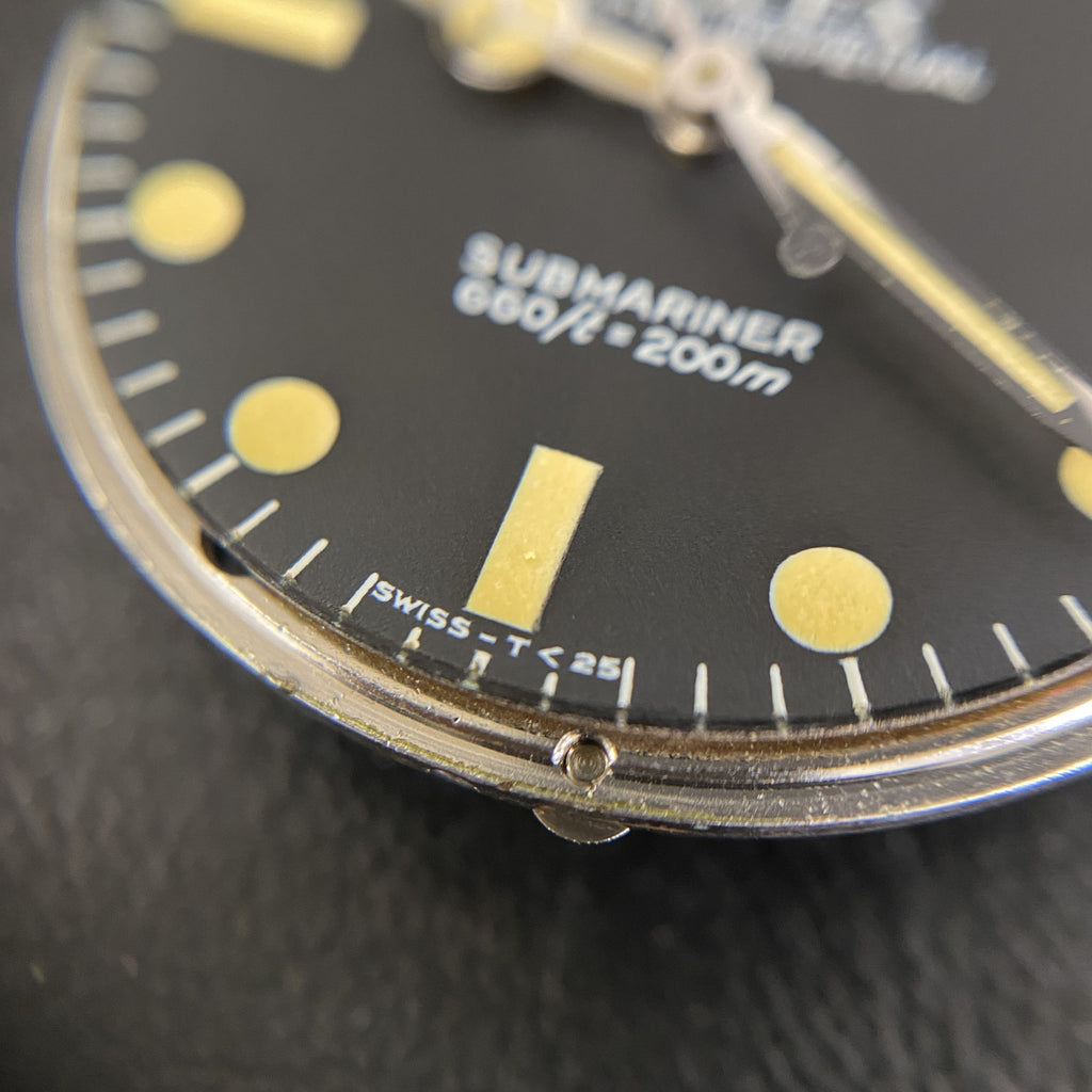 1982 Rolex Submariner 5513 Mk IV Maxi Dial Heavy Patina Unpolished with Box and Original Invoice