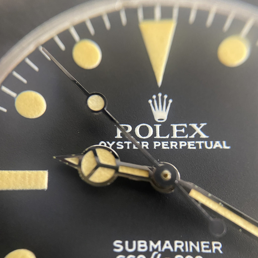 1982 Rolex Submariner 5513 Mk IV Maxi Dial Heavy Patina Unpolished with Box and Original Invoice