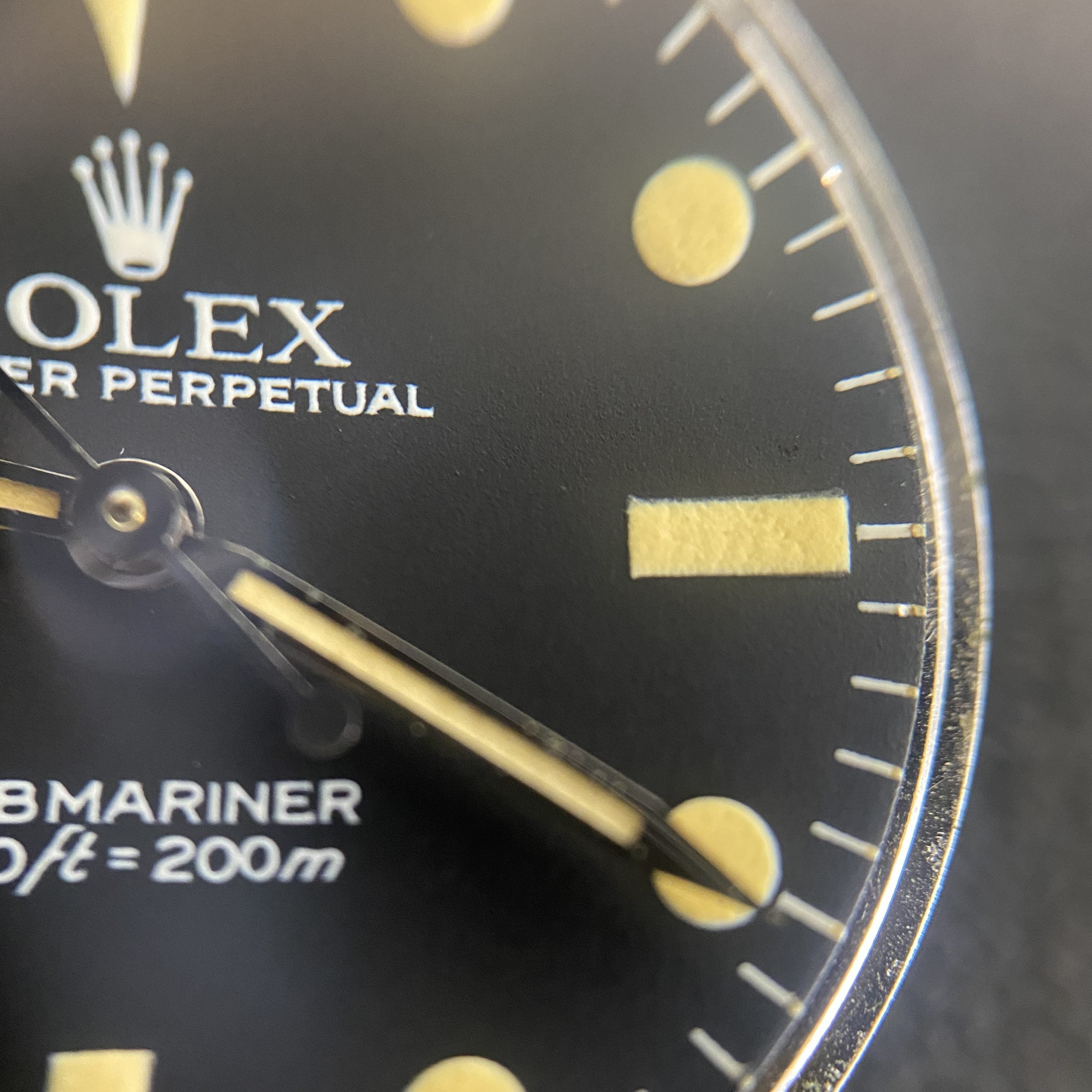 1982 Rolex Submariner 5513 Mk IV Maxi Dial Heavy Patina Unpolished with Box and Original Invoice