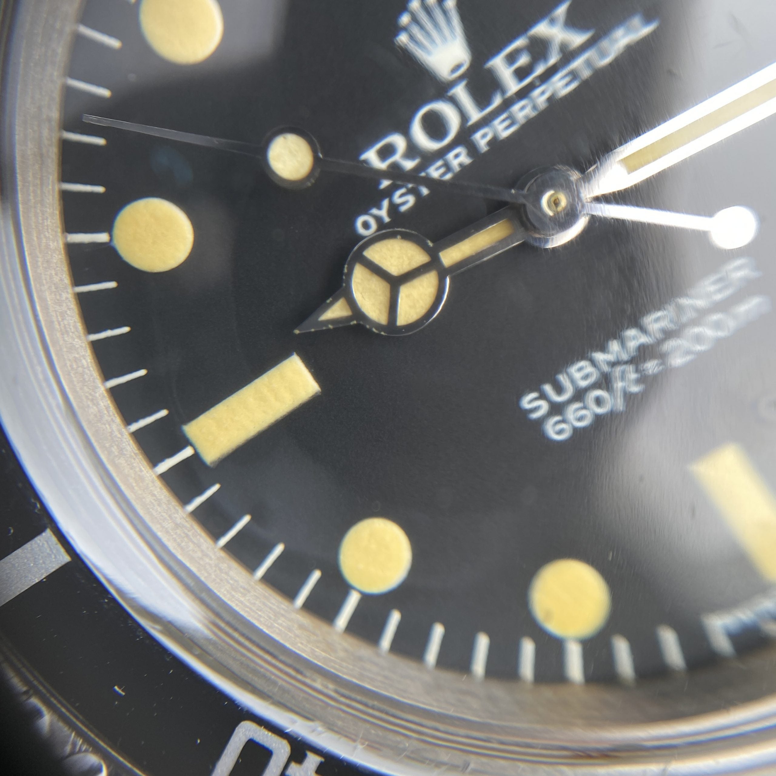 1982 Rolex Submariner 5513 Mk IV Maxi Dial Heavy Patina Unpolished with Box and Original Invoice