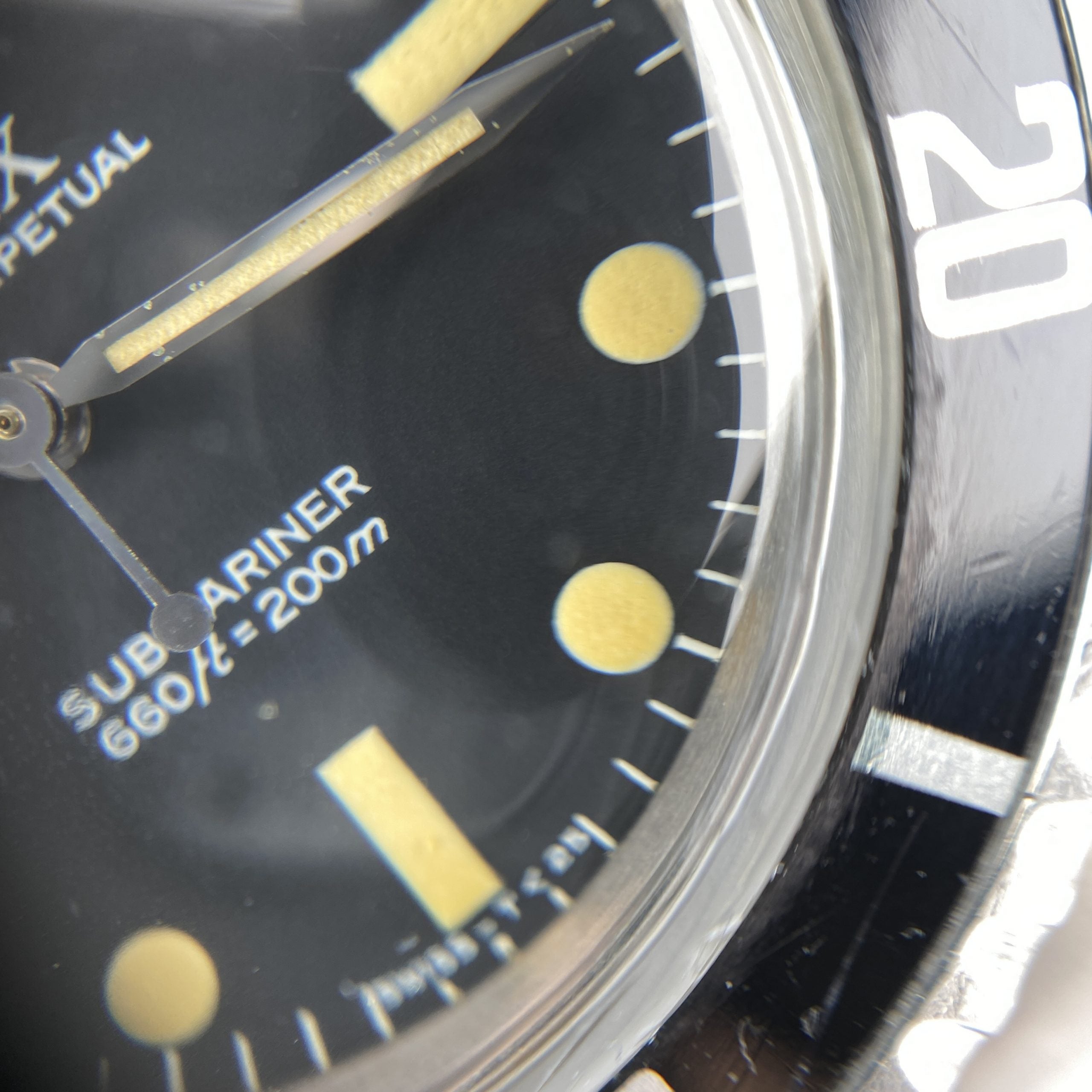 1982 Rolex Submariner 5513 Mk IV Maxi Dial Heavy Patina Unpolished with Box and Original Invoice