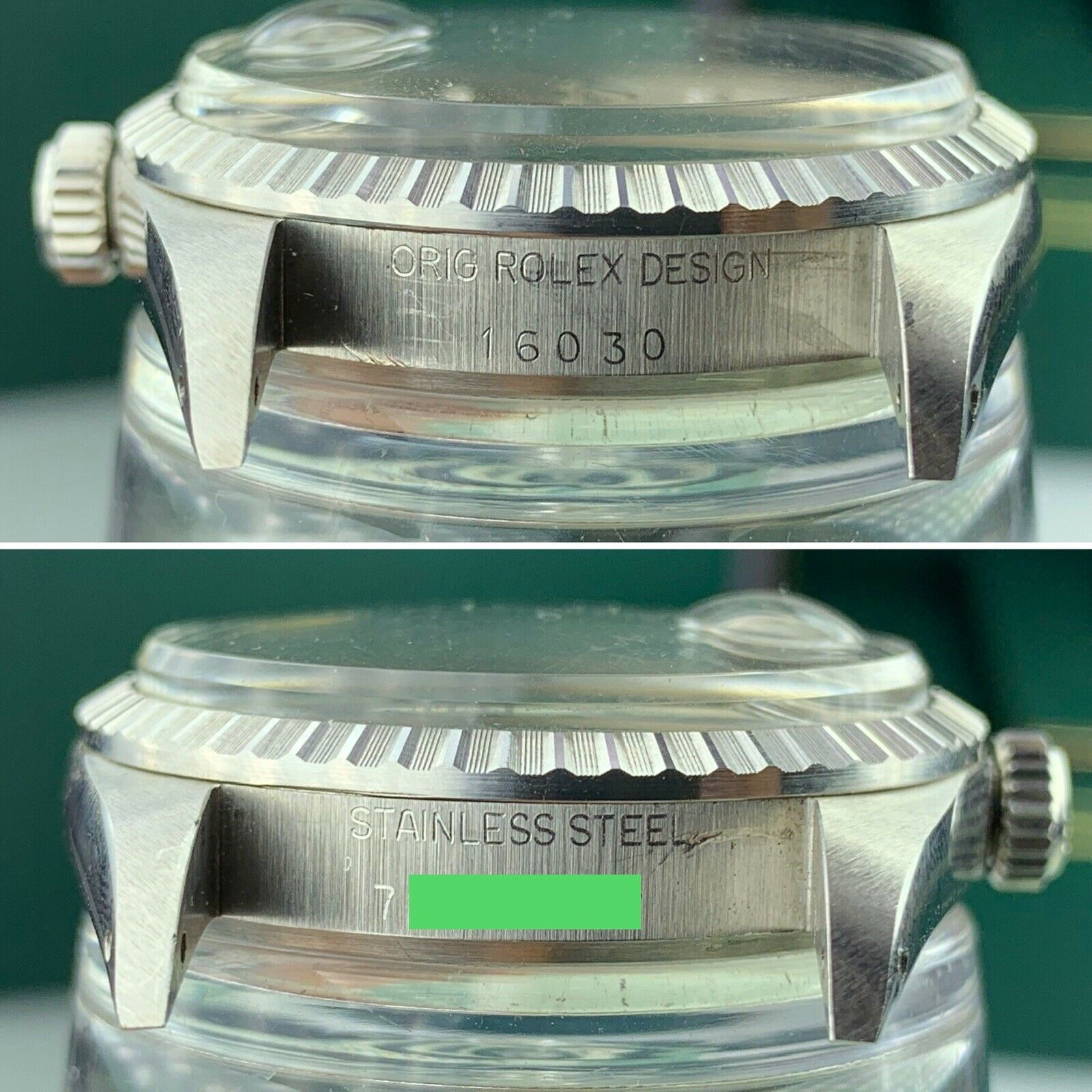 1982 Vintage NOS Rolex Datejust 16030 Silver Dial Box & Papers Full Set