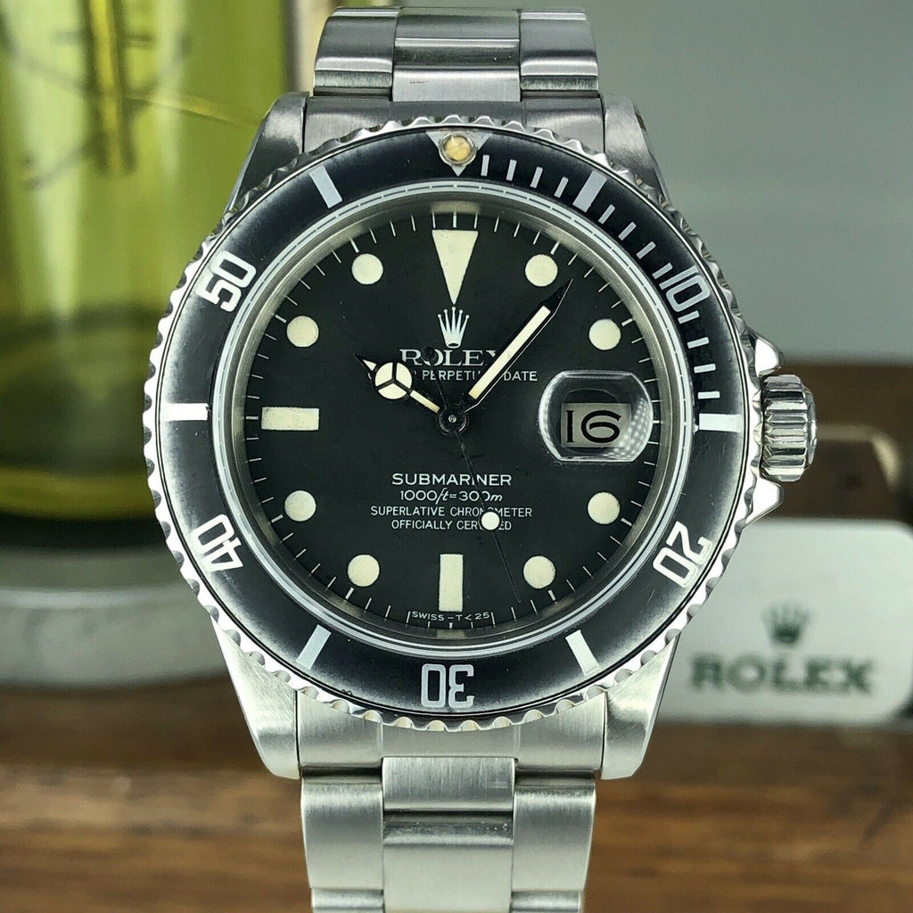 1982 Vintage Rolex 16800 Submariner Matte Dial