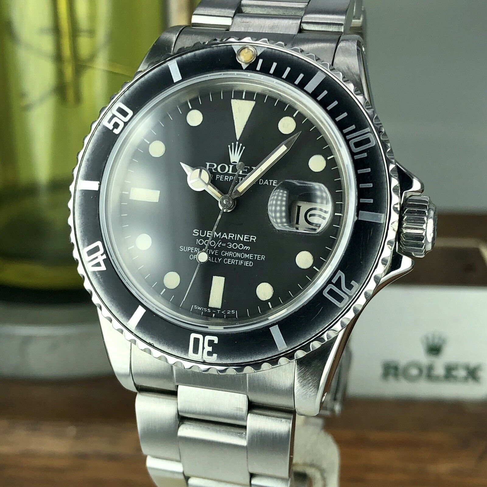 1982 Vintage Rolex 16800 Submariner Matte Dial