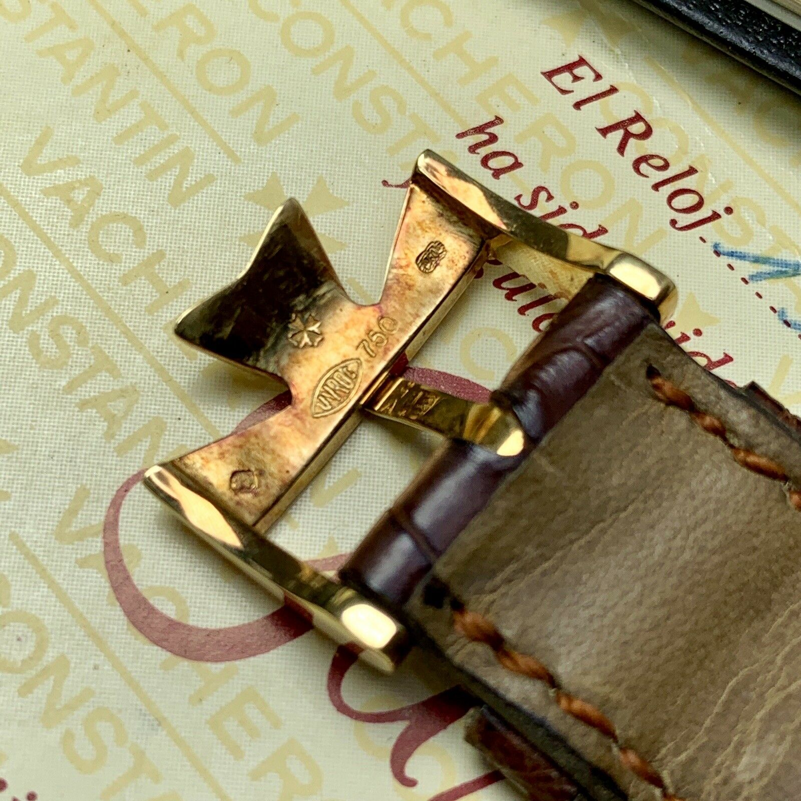 1982 Vintage Vacheron Constantin Ref.43024 Ultra Slim Solid 18k Gold Papers