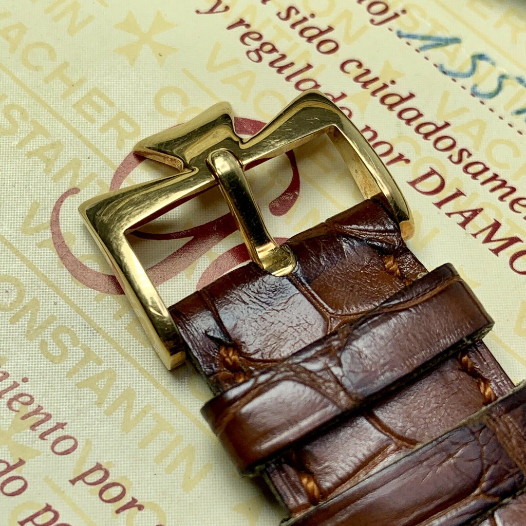 1982 Vintage Vacheron Constantin Ref.43024 Ultra Slim Solid 18k Gold Papers