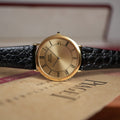 1983 Piaget Altiplano 13603 Ultra-Thin Automatic Yellow Gold Box and Papers