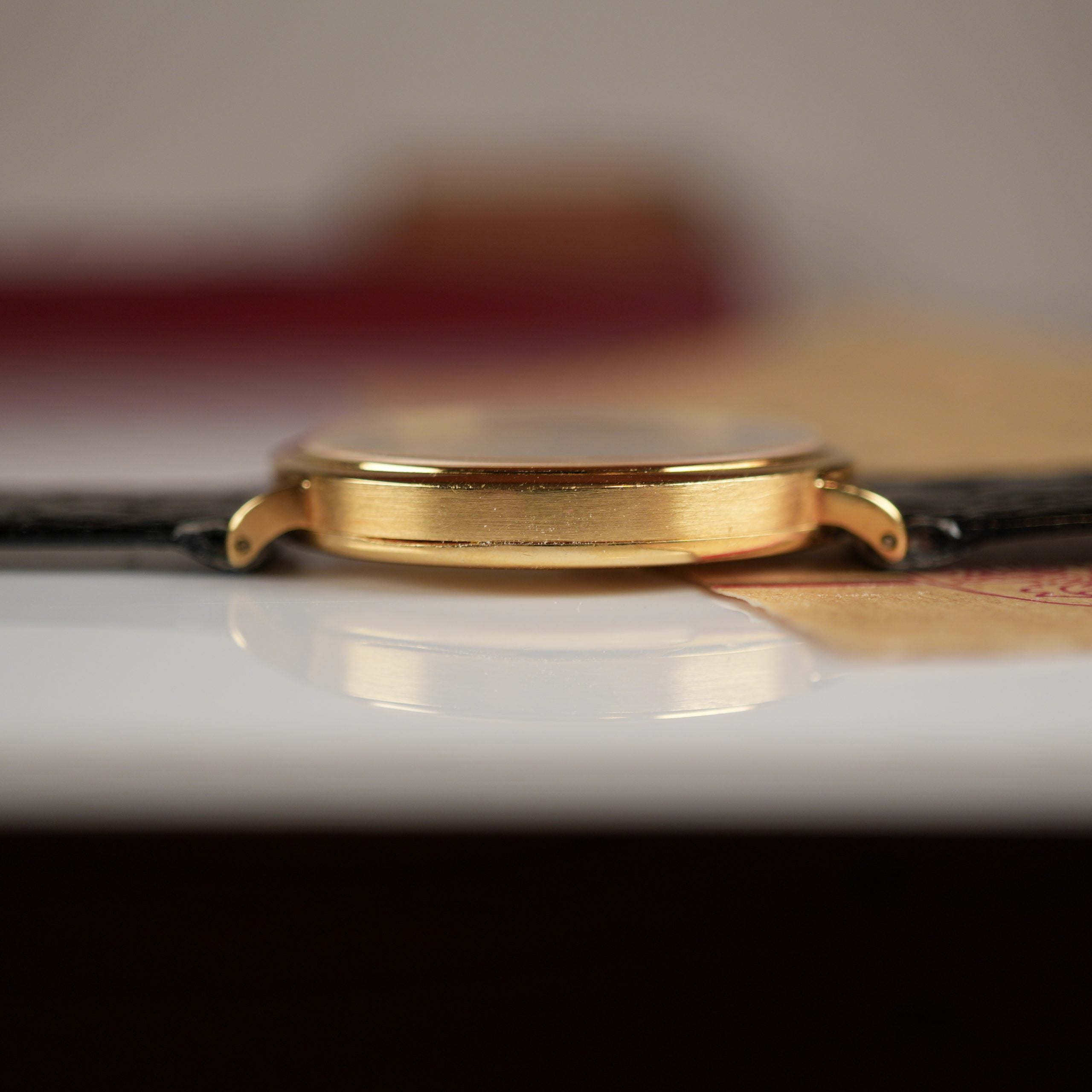 1983 Piaget Altiplano 13603 Ultra-Thin Automatic Yellow Gold Box and Papers