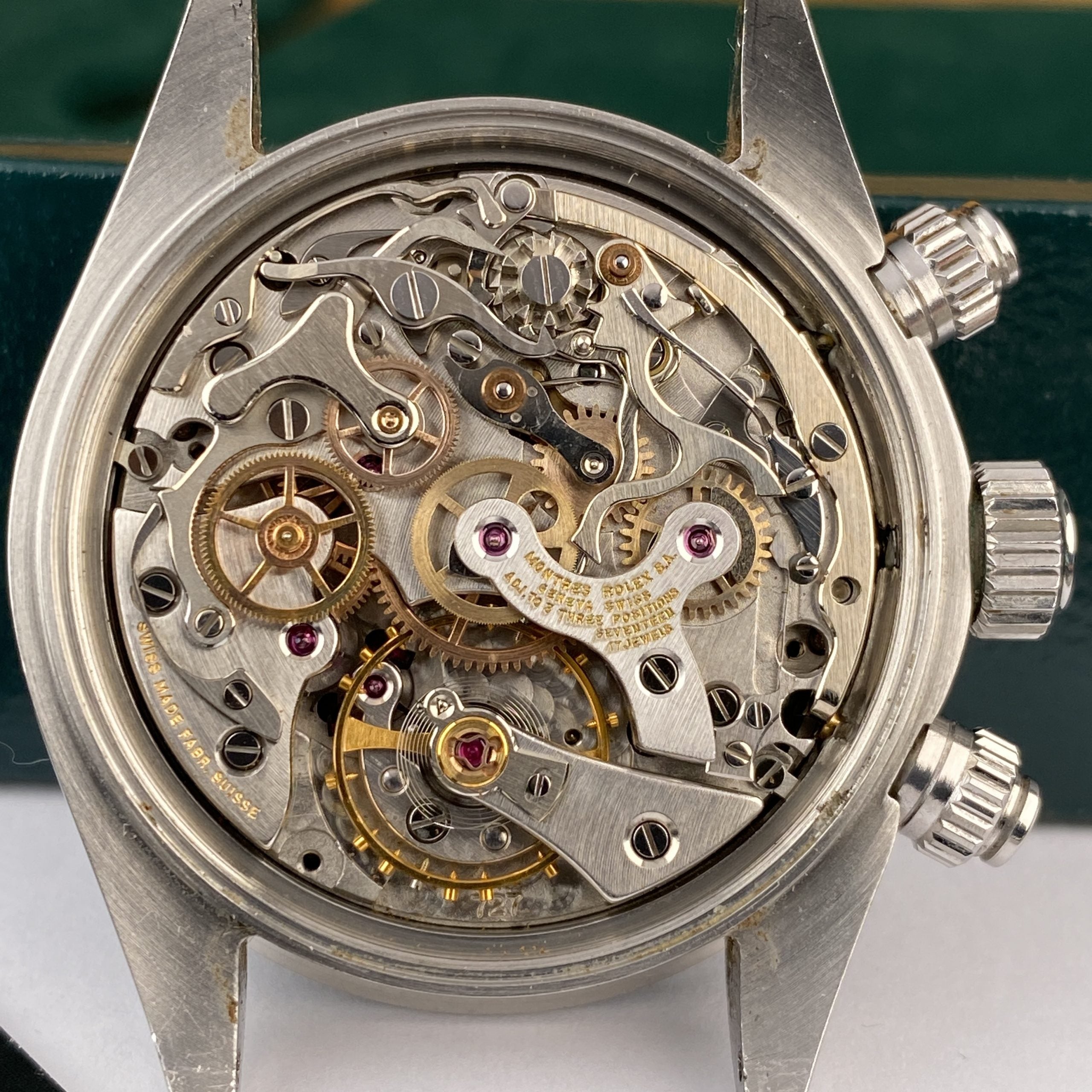 1982 Rolex Daytona 6263 Big Red Silver Dial  Almost NOS