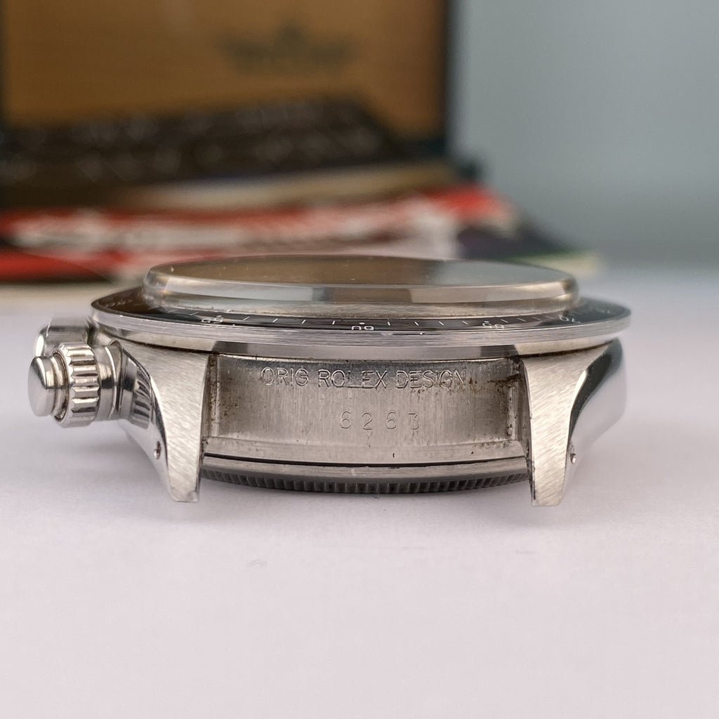 1982 Rolex Daytona 6263 Big Red Silver Dial  Almost NOS