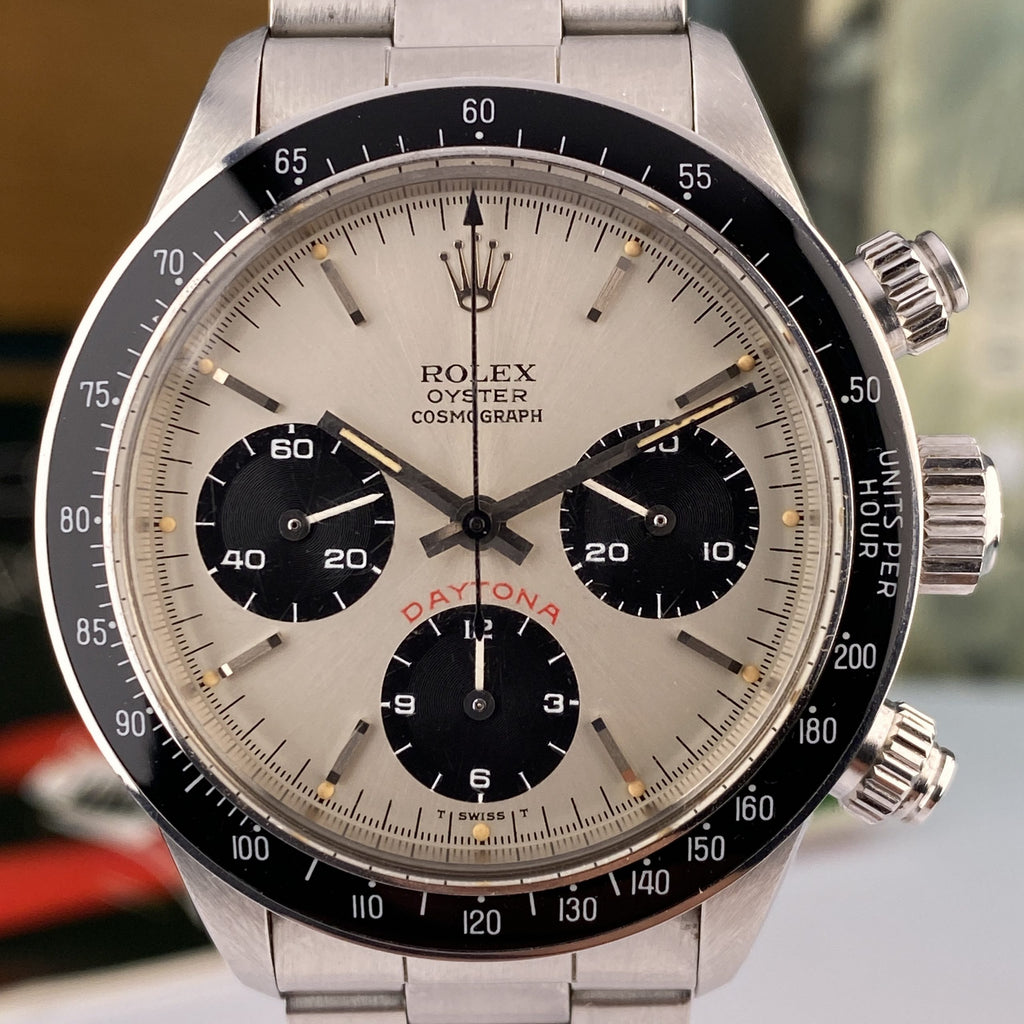 1982 Rolex Daytona 6263 Big Red Silver Dial  Almost NOS