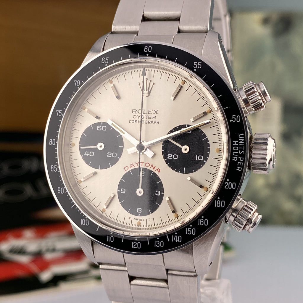 1982 Rolex Daytona 6263 Big Red Silver Dial  Almost NOS