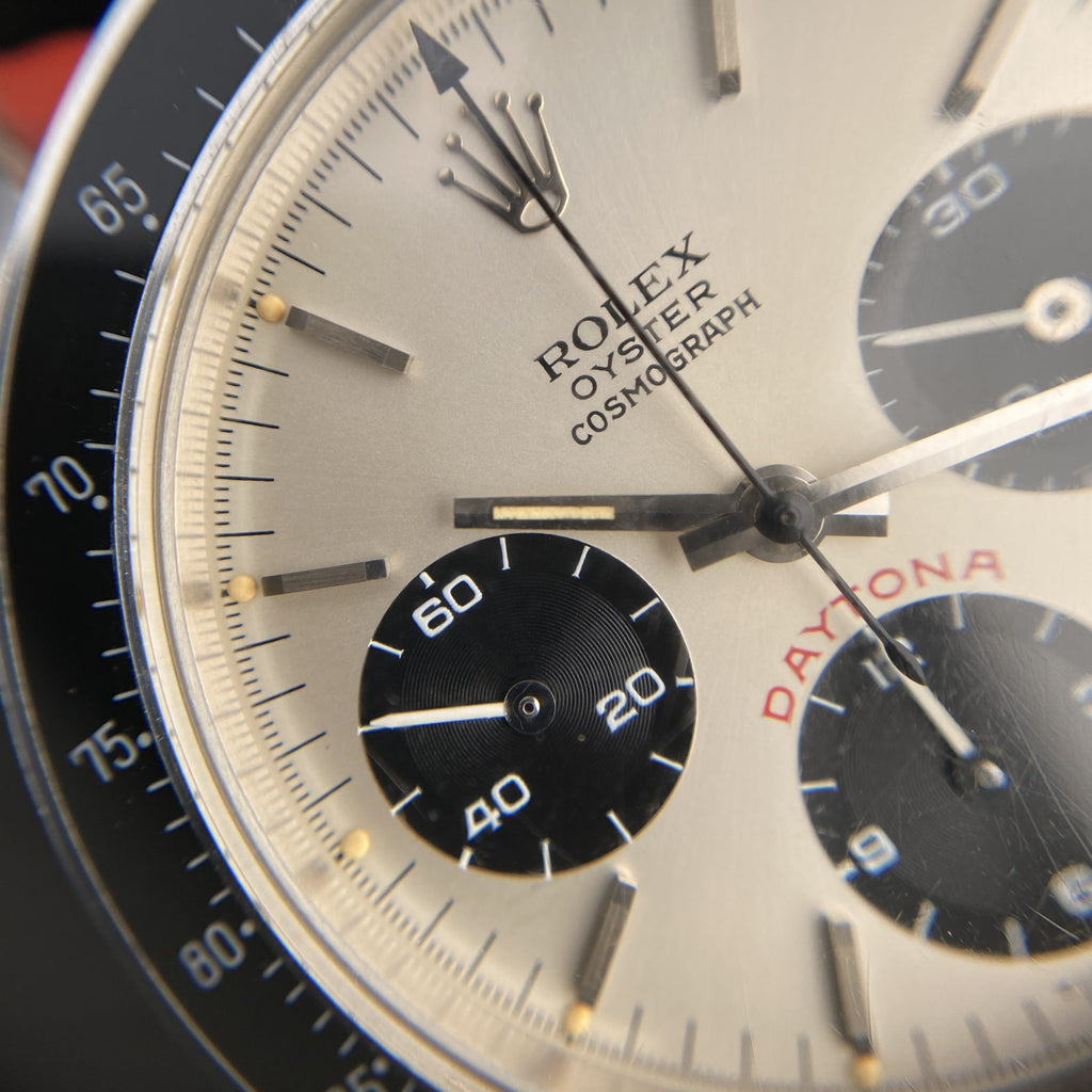 1982 Rolex Daytona 6263 Big Red Silver Dial  Almost NOS