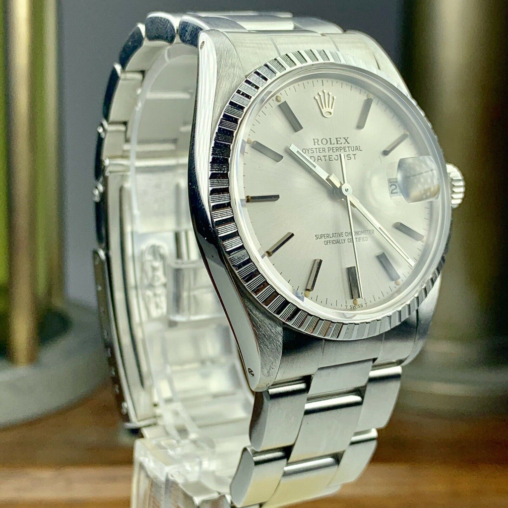 1983 Vintage Rolex Datejust 16030 Silver Dial Oyster Bracelet
